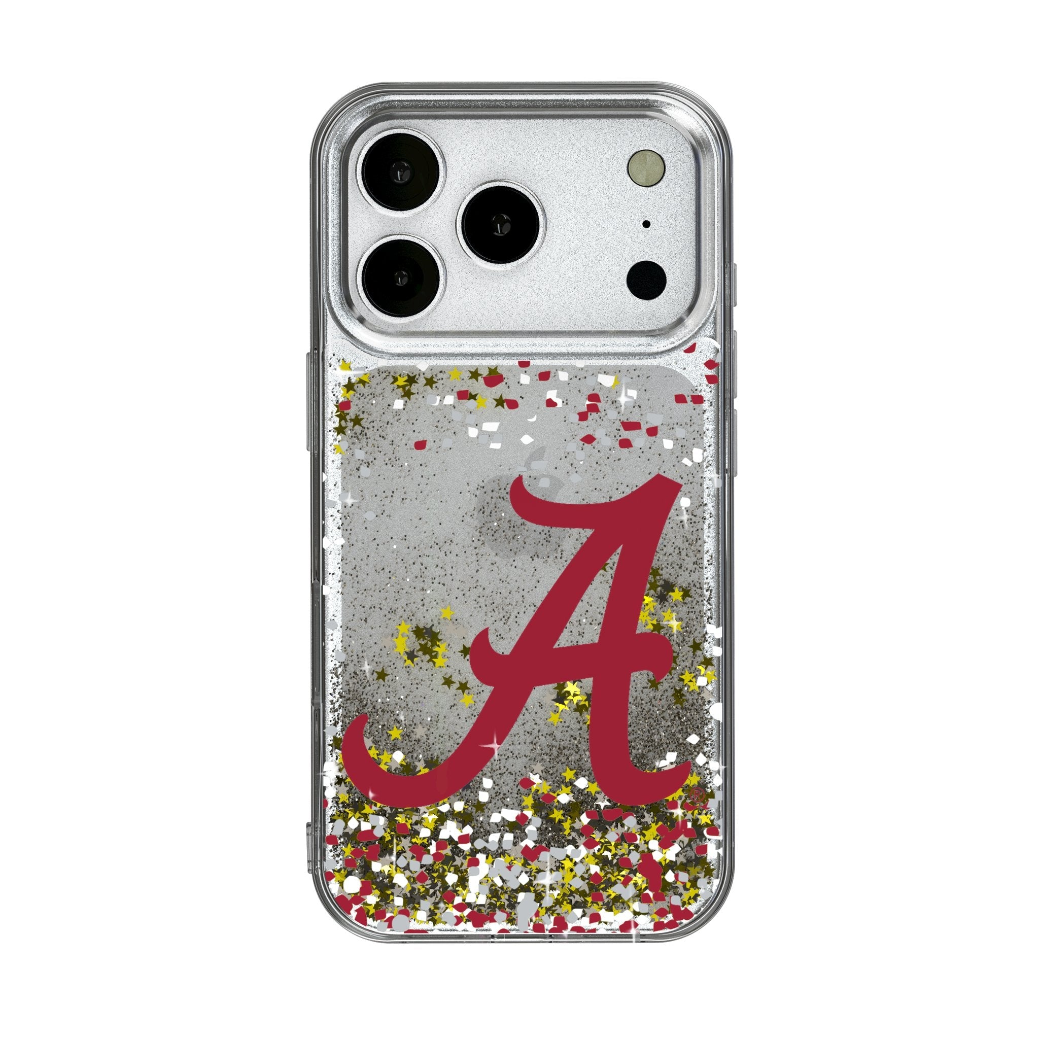 University of Alabama Crimson Tide Script A Confetti Glitter Phone Case for Apple iPhone 17 Series