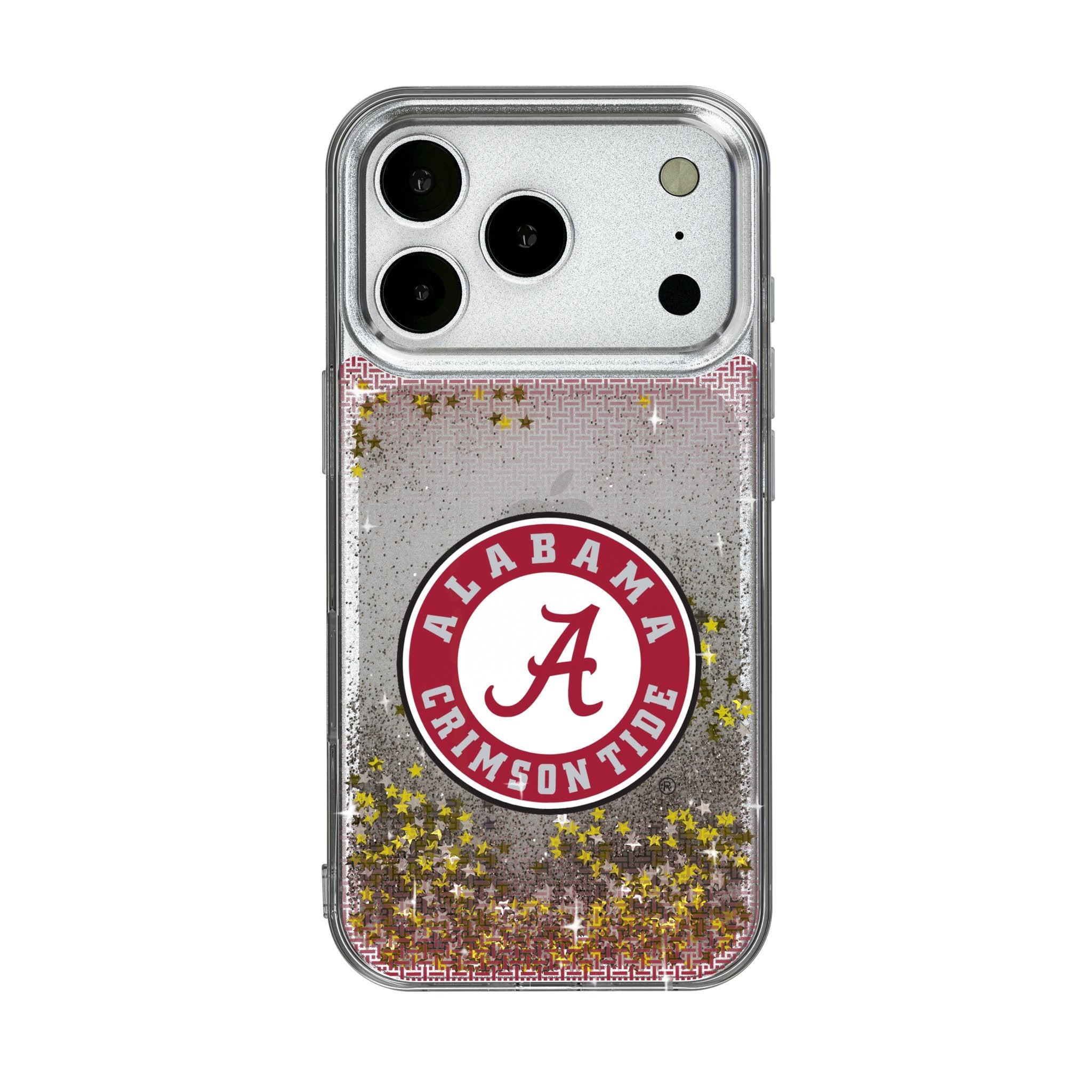 University of Alabama Crimson Tide Linen Glitter Phone Case for Apple iPhone 17 Series 1
