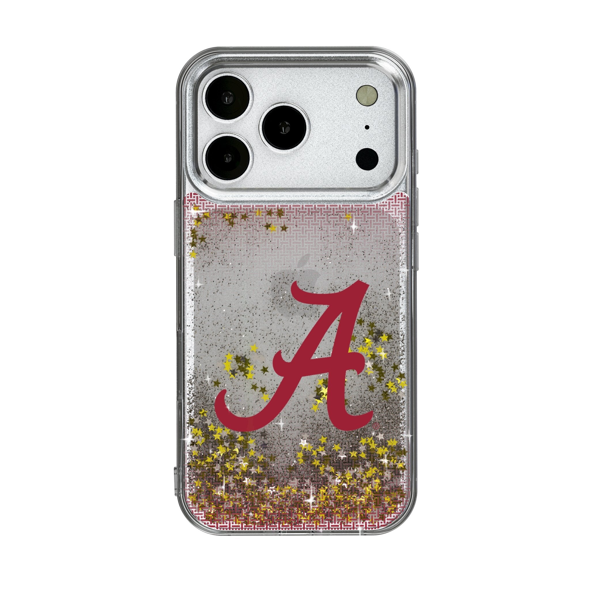 University of Alabama Crimson Tide Script A Linen Glitter Phone Case for Apple iPhone 17 Series
