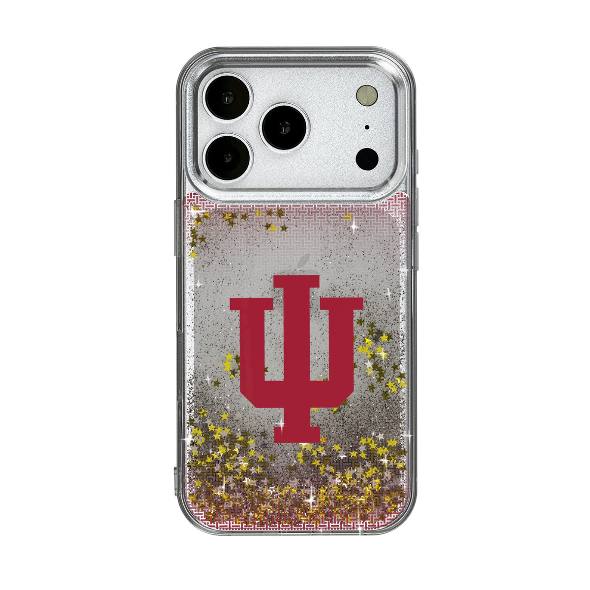 Indiana University Hoosiers Linen Glitter Phone Case for Apple iPhone 17 Series 1