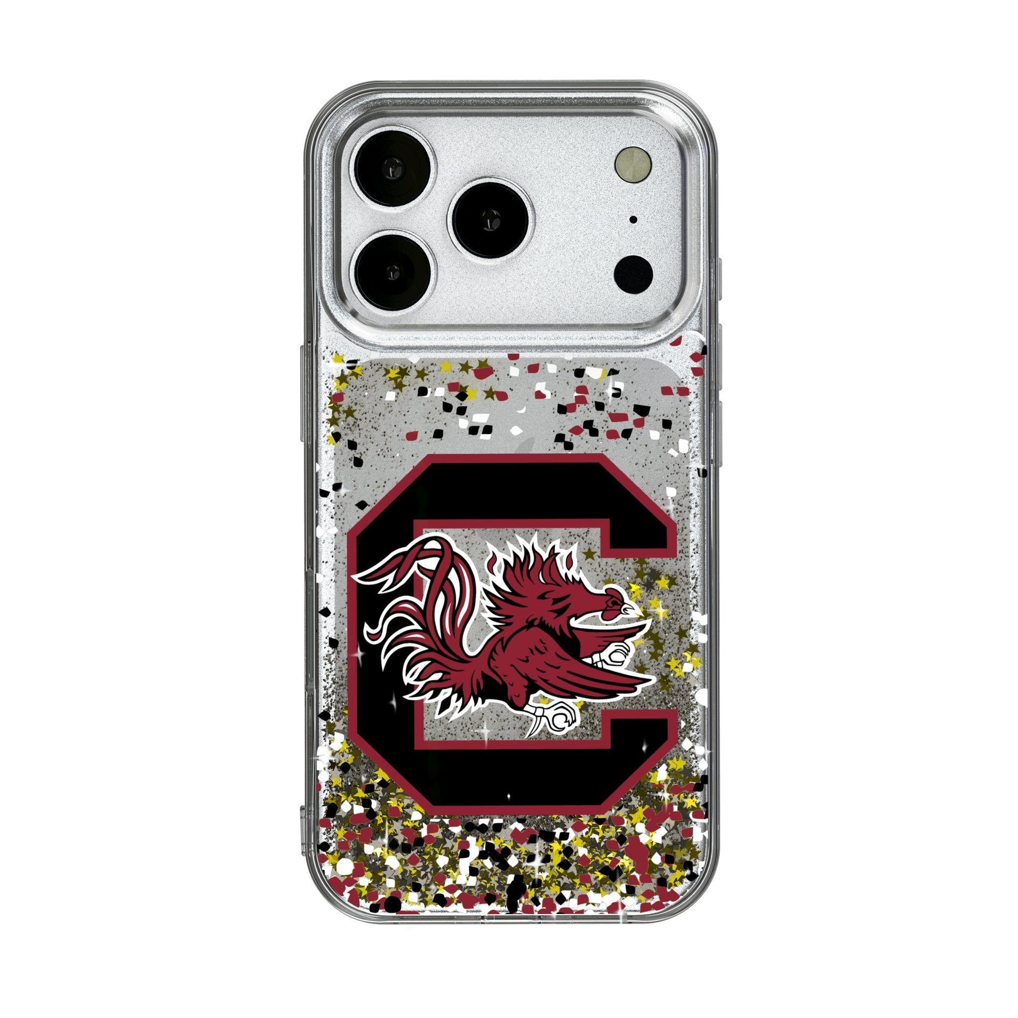 University of South Carolina Gamecocks Confetti Glitter Phone Case for Apple iPhone 17 Series