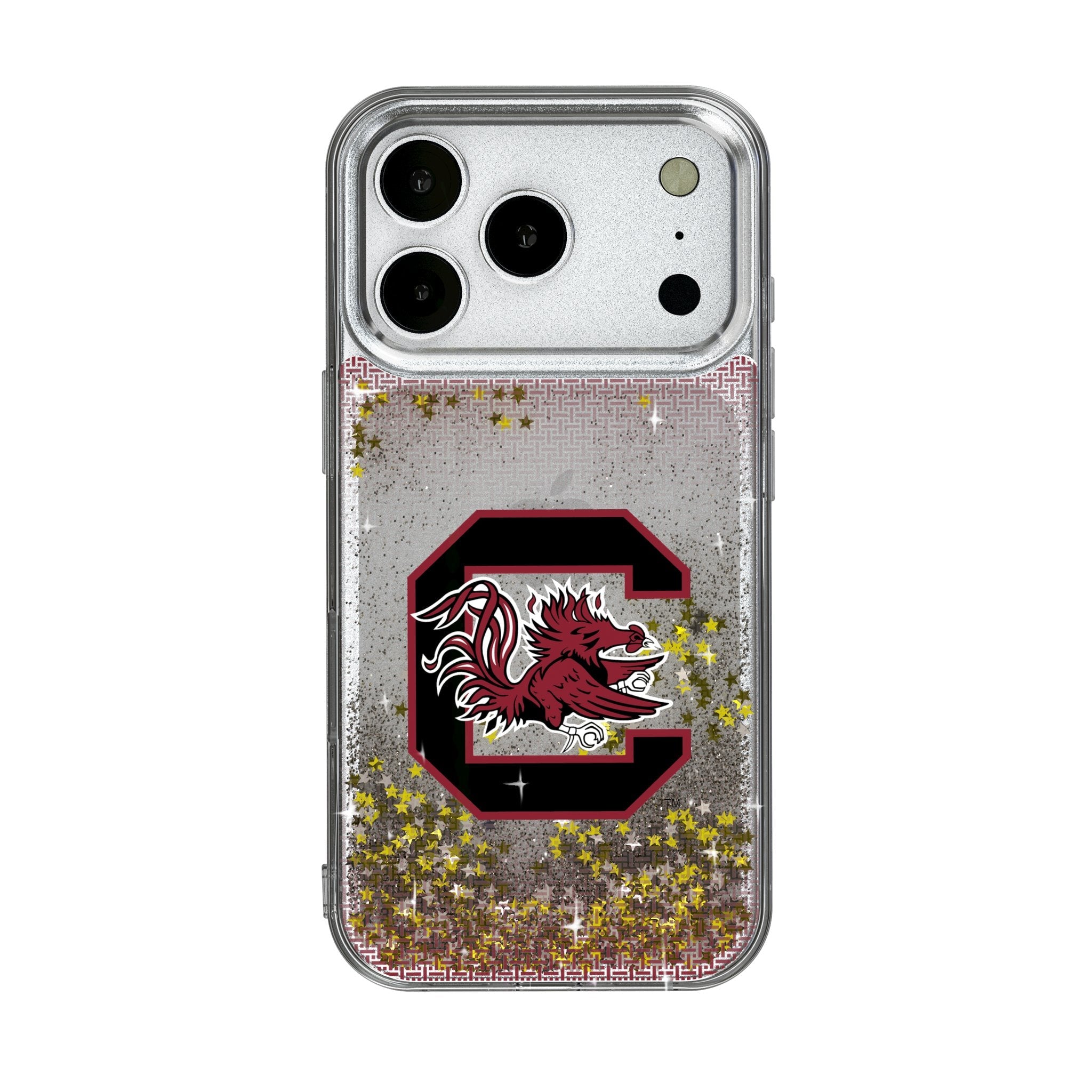 University of South Carolina Gamecocks Linen Glitter Phone Case for Apple iPhone 17 Series 1