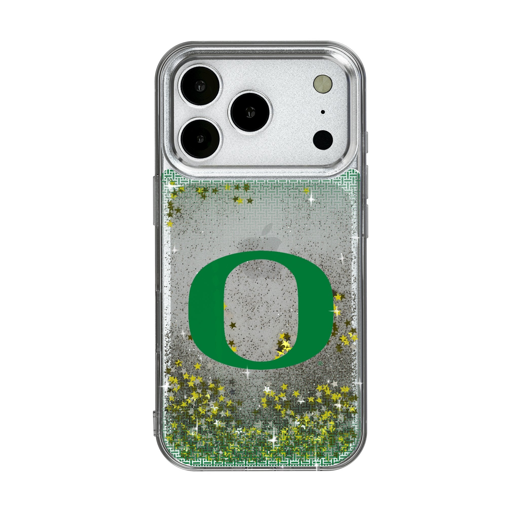 University of Oregon Ducks Linen Glitter Phone Case for Apple iPhone 17 Series 1