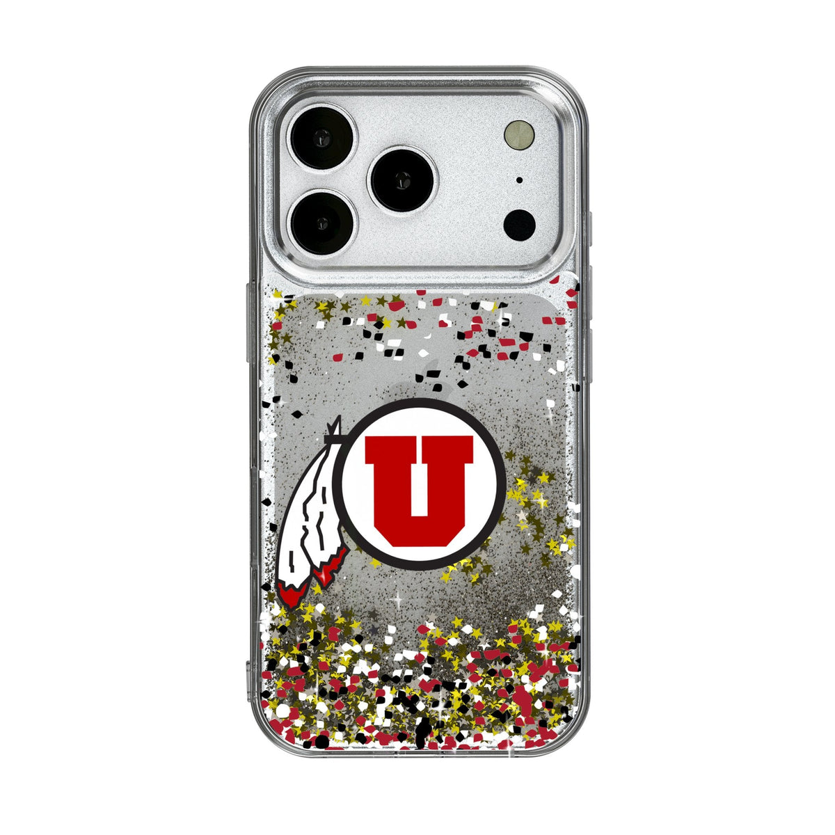 University of Utah Utes Confetti Glitter Phone Case for Apple iPhone 17 Series