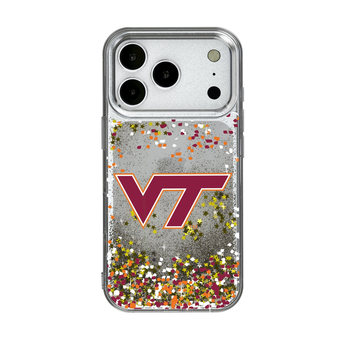 Virginia Tech Hokies Confetti Glitter Phone Case for Apple iPhone 17 Series