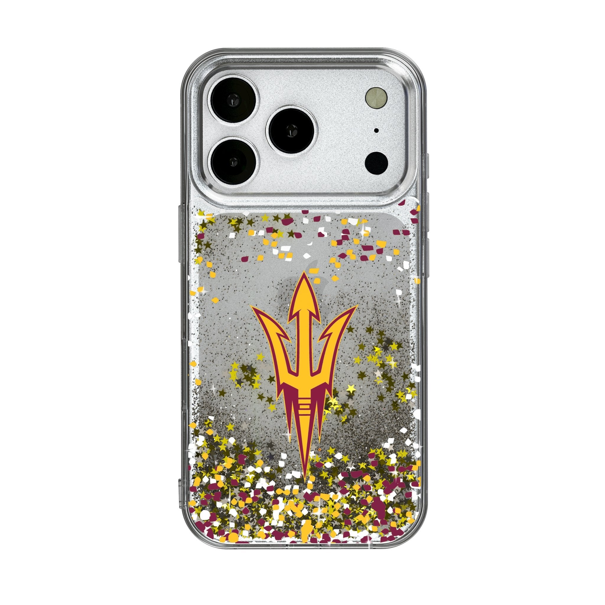 Arizona State University Sun Devils Confetti Glitter Phone Case for Apple iPhone 17 Series