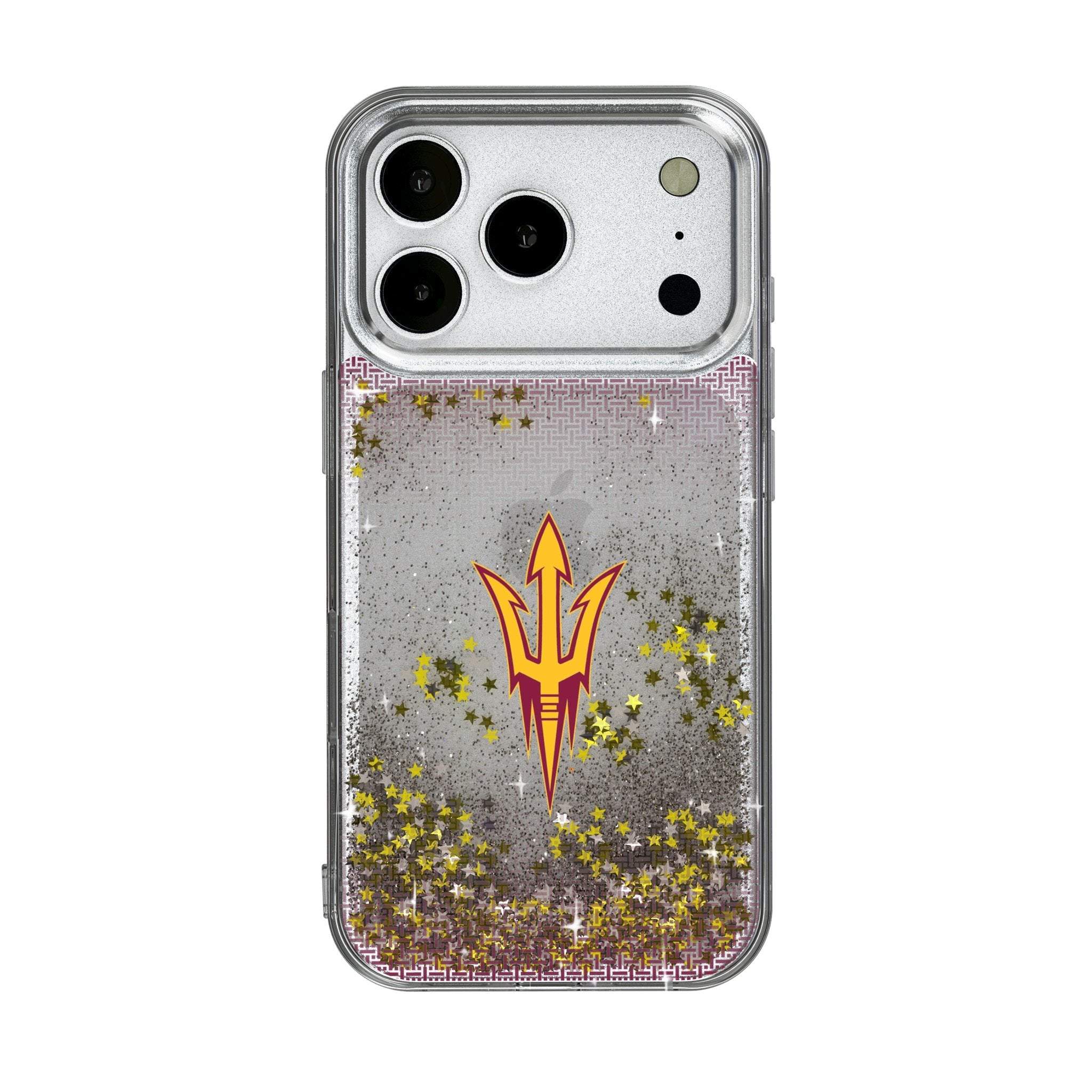 Arizona State University Sun Devils Linen Glitter Phone Case for Apple iPhone 17 Series