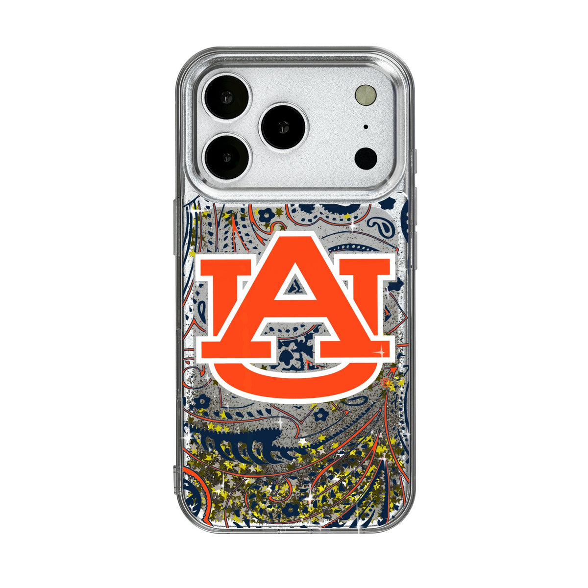 University of Auburn Tigers Paisley Glitter Phone Case for Apple iPhone 17 Series 1