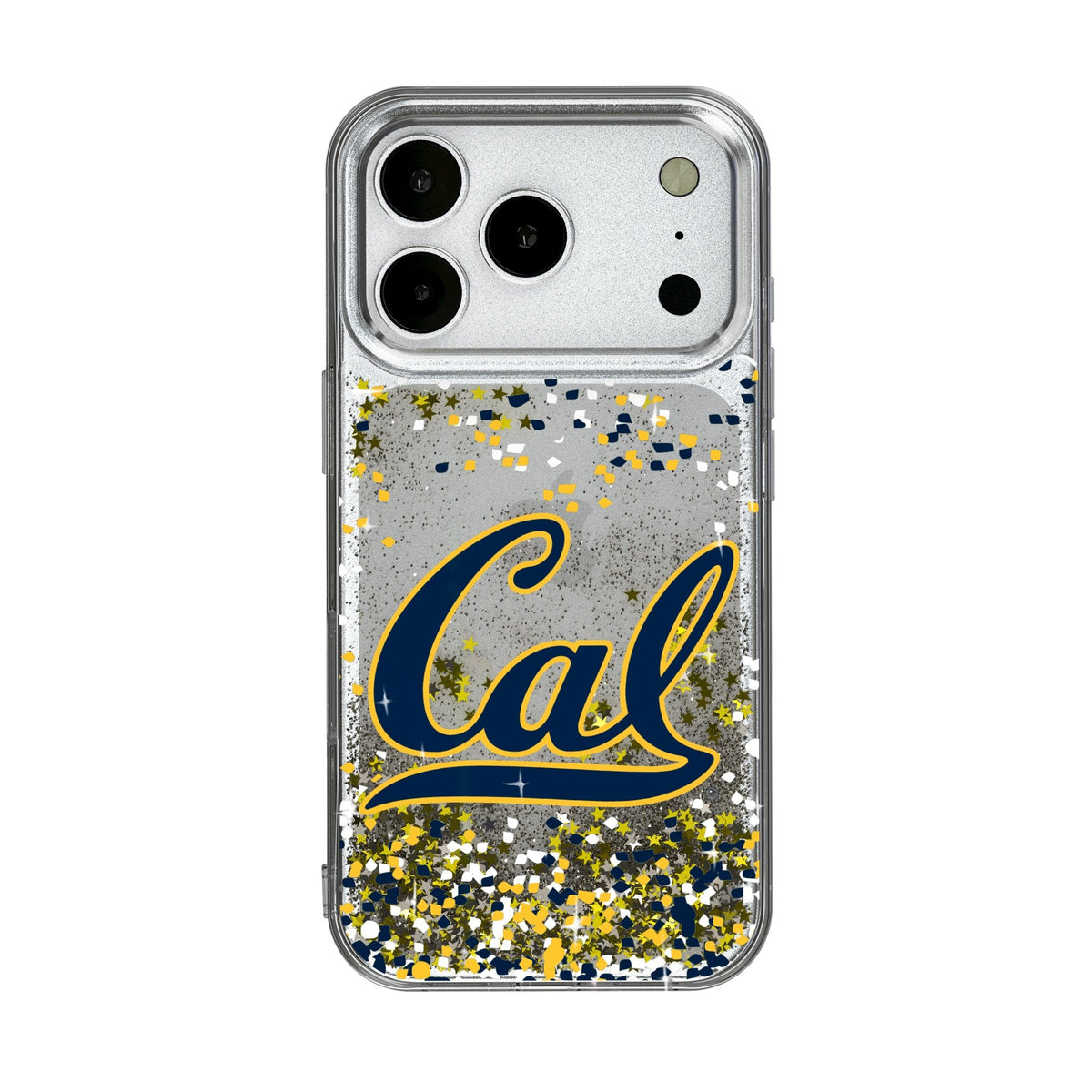 University of California Berkeley Golden Bears Confetti Glitter Phone Case for Apple iPhone 17 Series 1