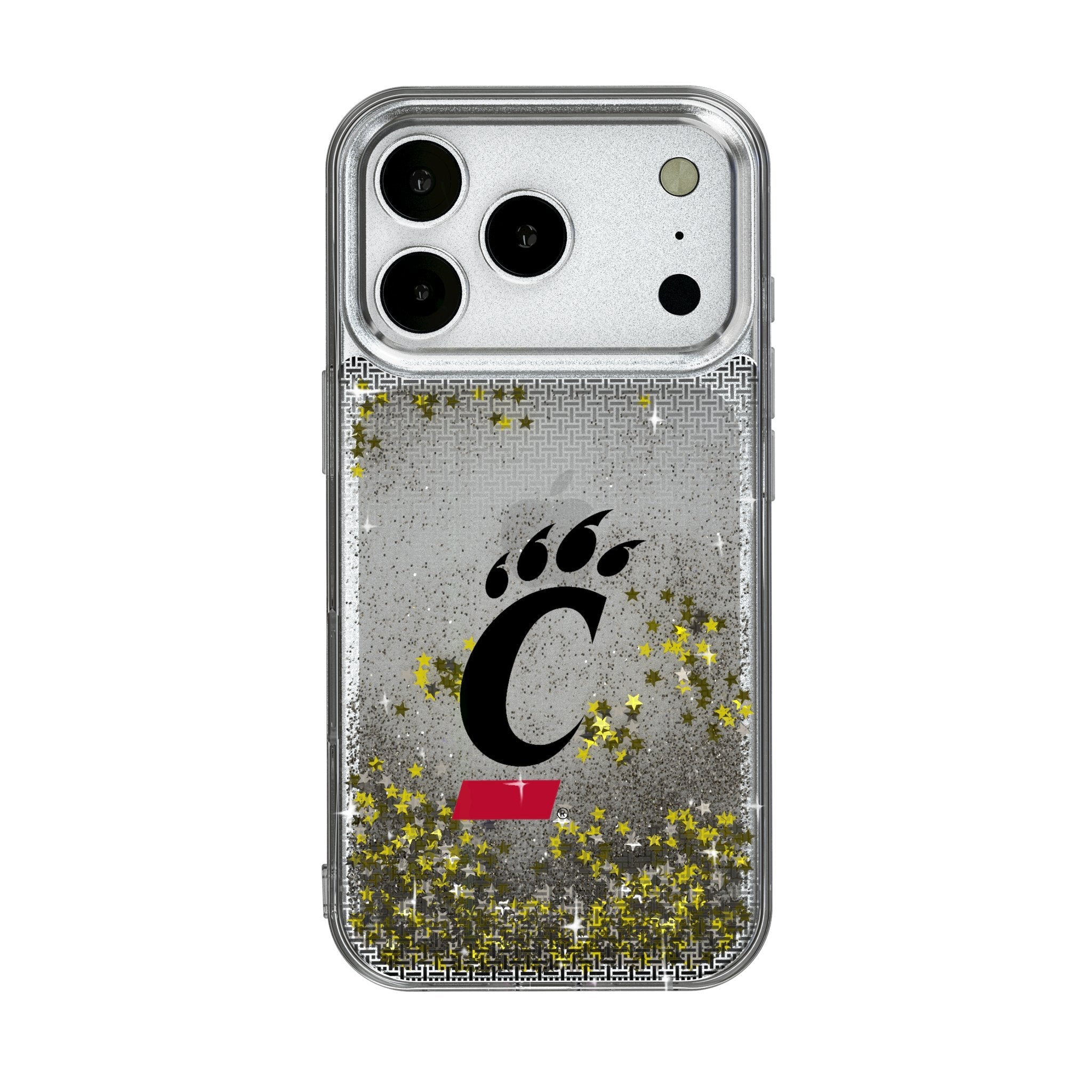 University of Cincinnati Bearcats Linen Glitter Phone Case for Apple iPhone 17 Series 1