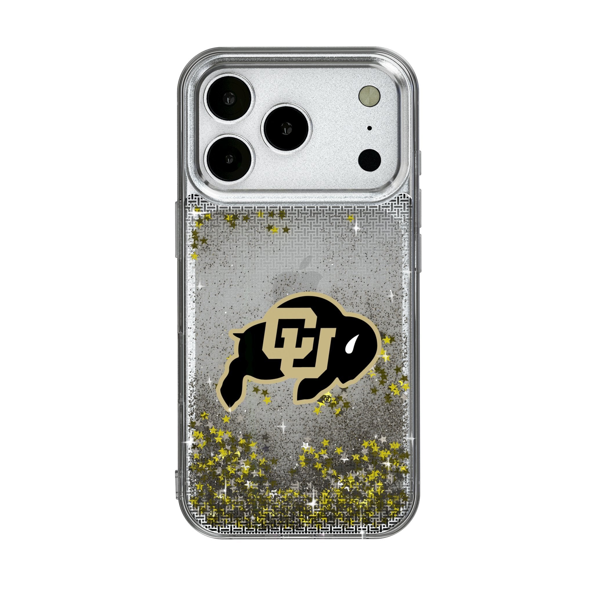 University of Colorado Buffaloes Linen Glitter Phone Case for Apple iPhone 17 Series 1