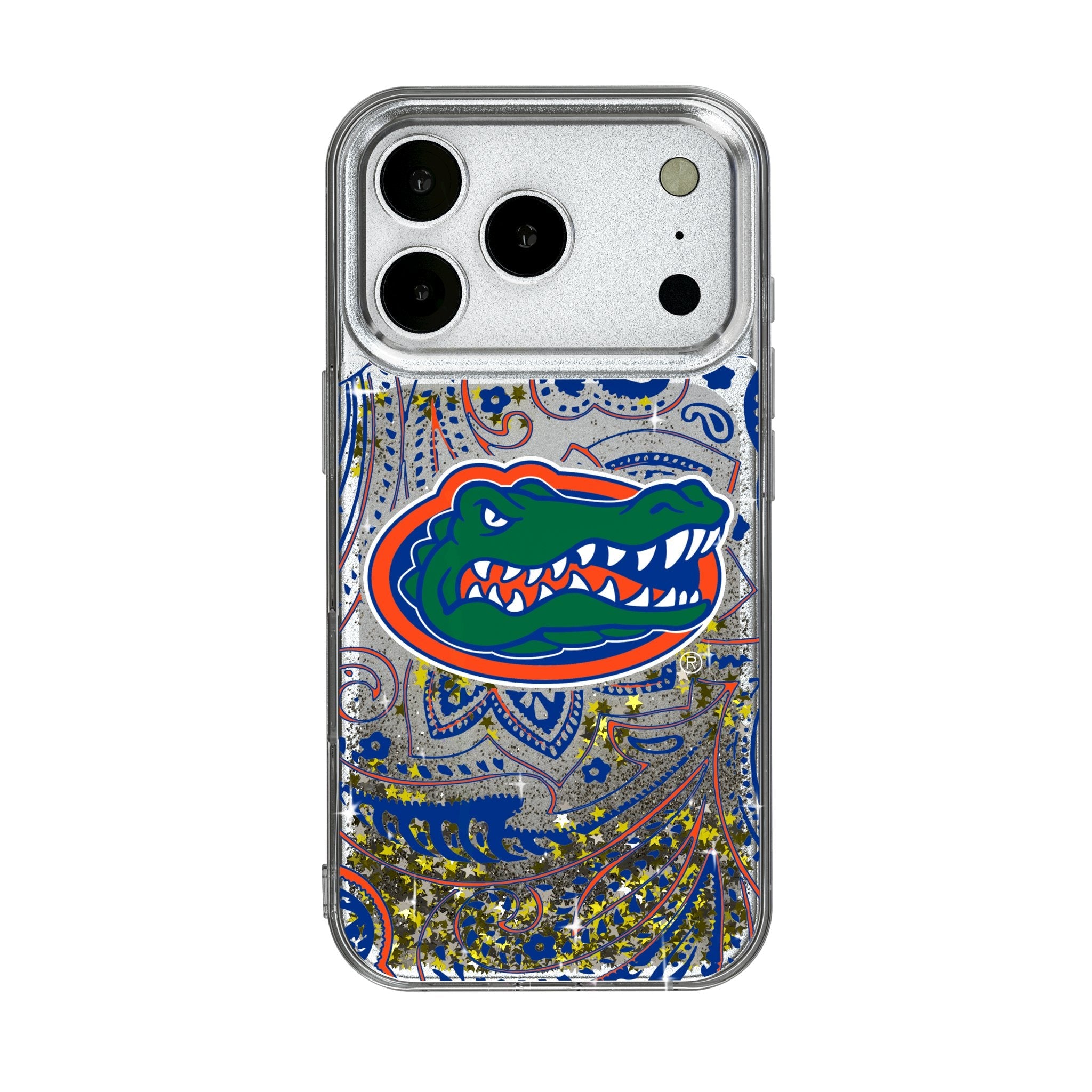 University of Florida Gators Paisley Glitter Phone Case for Apple iPhone 17 Series 1
