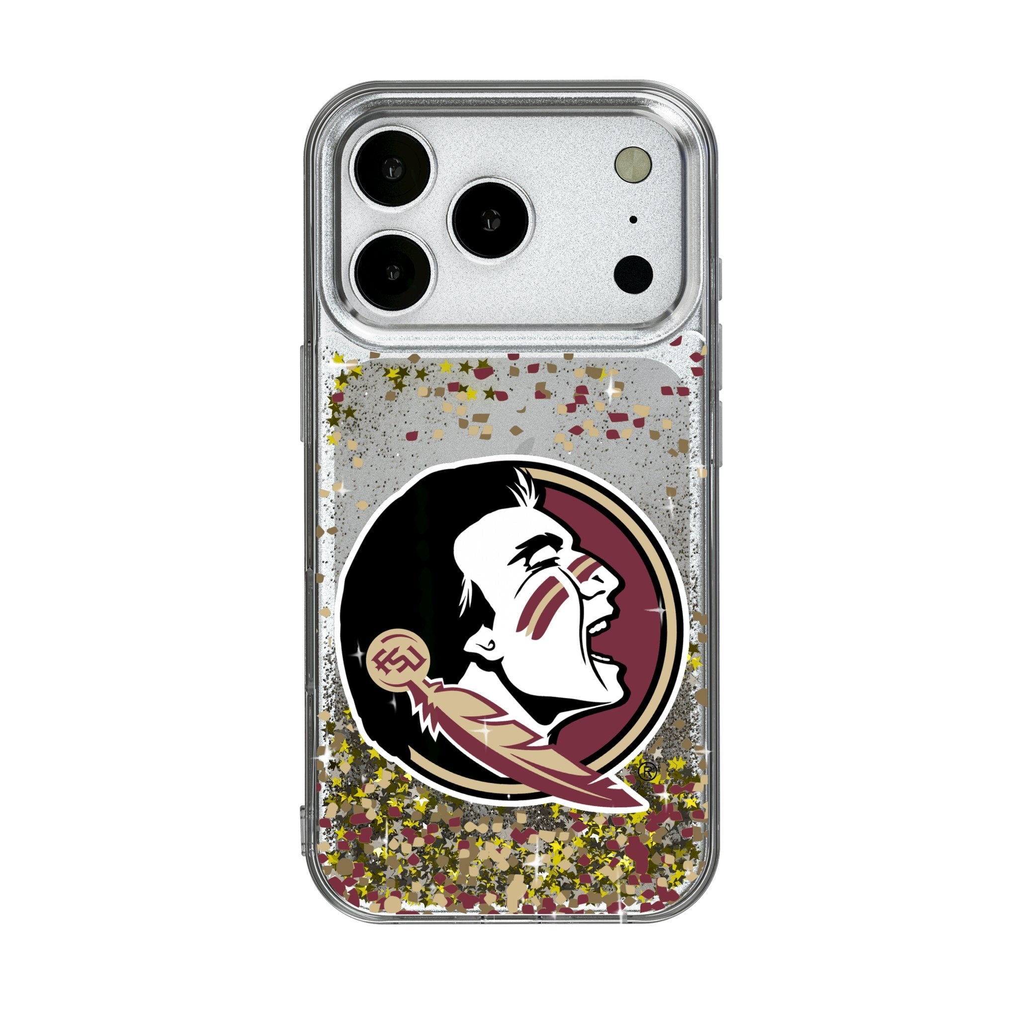 Florida State University Seminoles Confetti Glitter Phone Case for Apple iPhone 17 Series