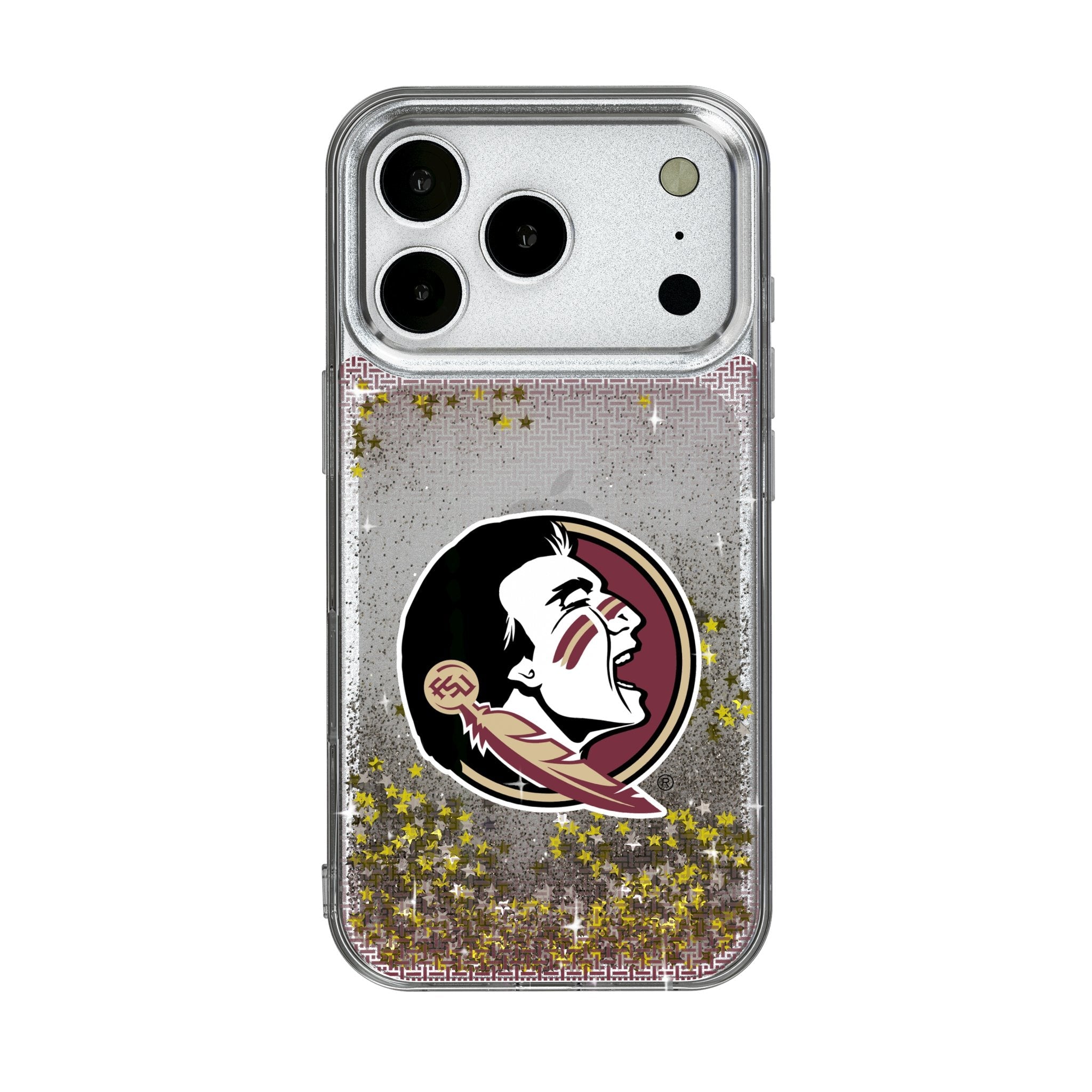 Florida State University Seminoles Linen Glitter Phone Case for Apple iPhone 17 Series