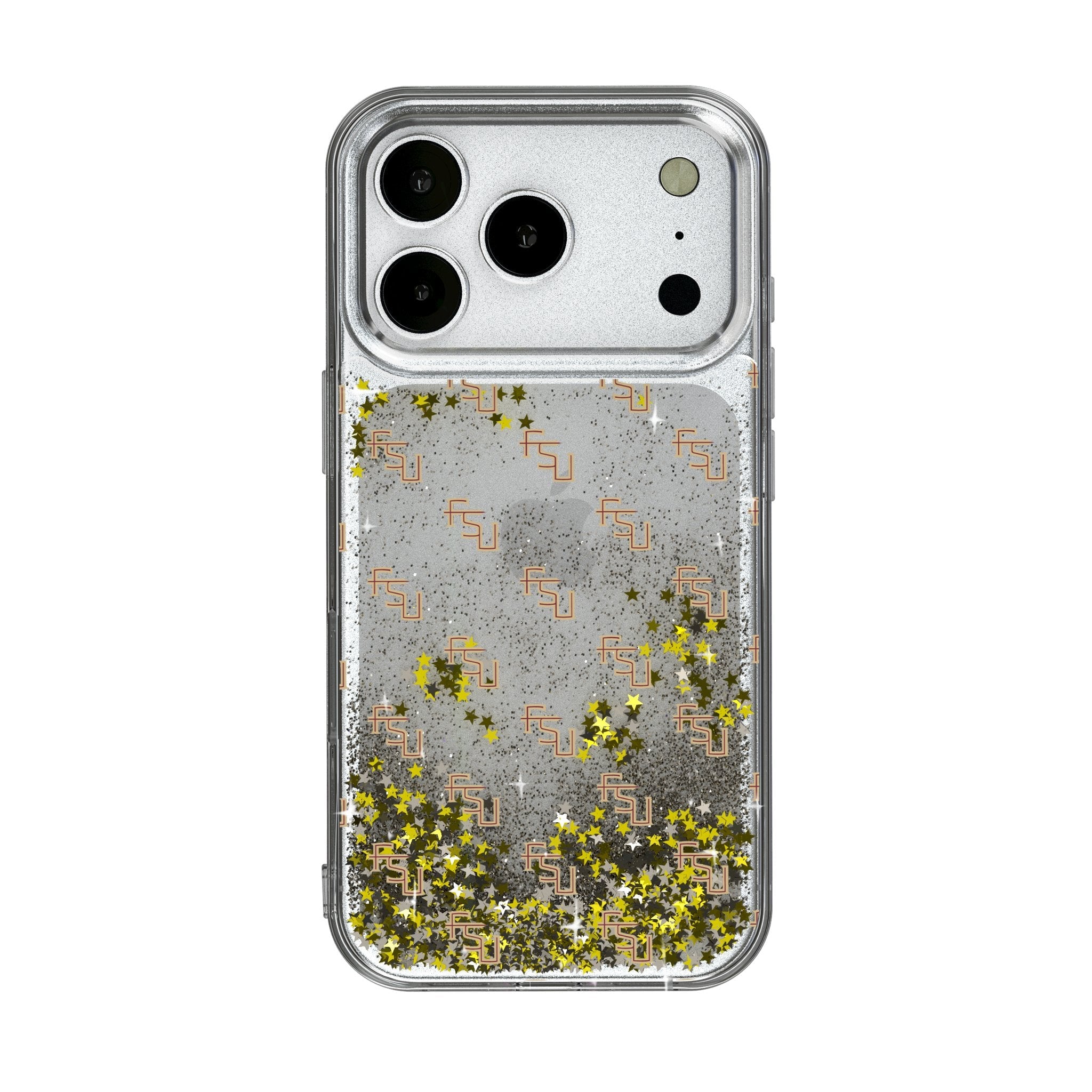 Florida State University Seminoles Fashion Pattern Glitter Phone Case for Apple iPhone 17 Series