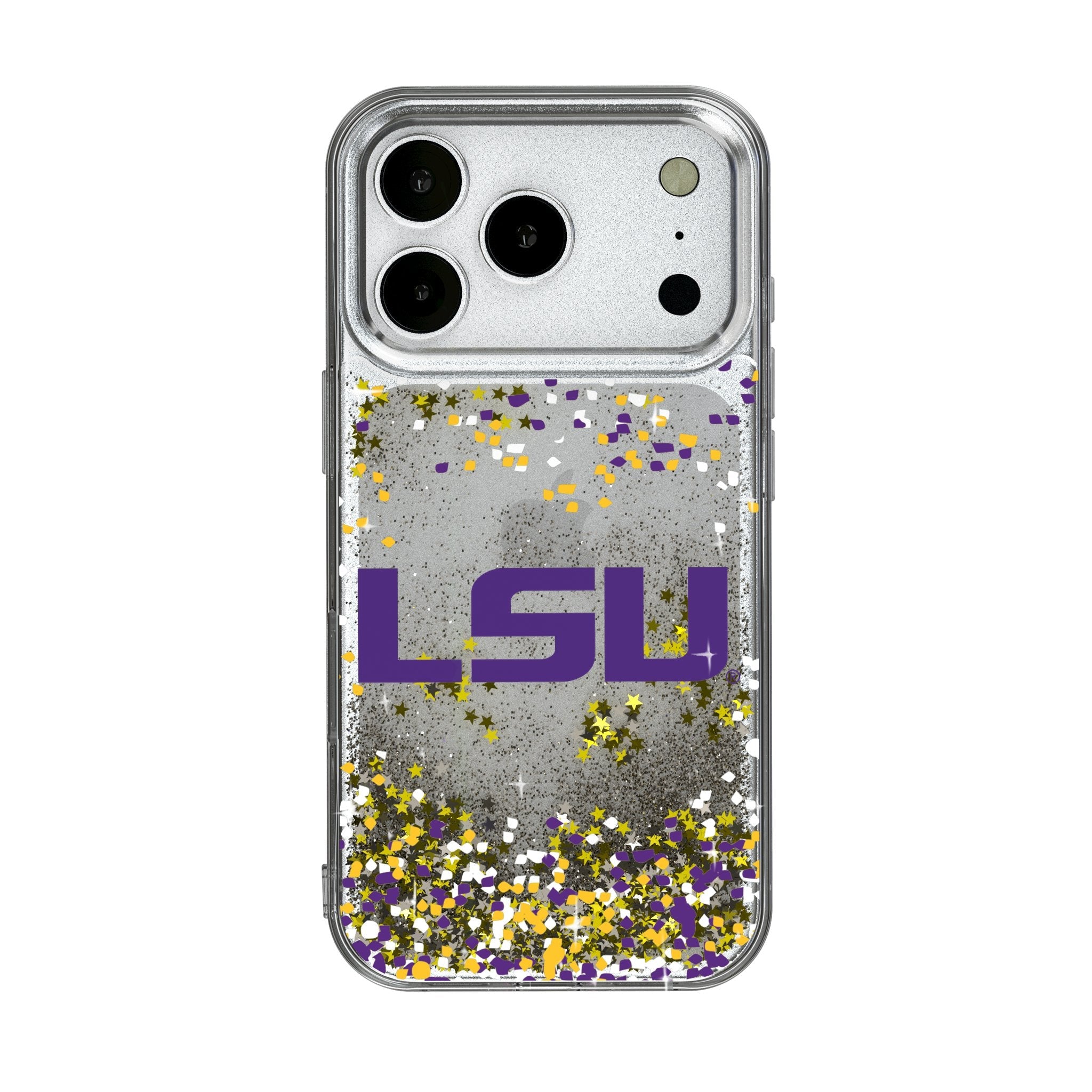 Louisiana State University Tigers Confetti Glitter Phone Case for Apple iPhone 17 Series