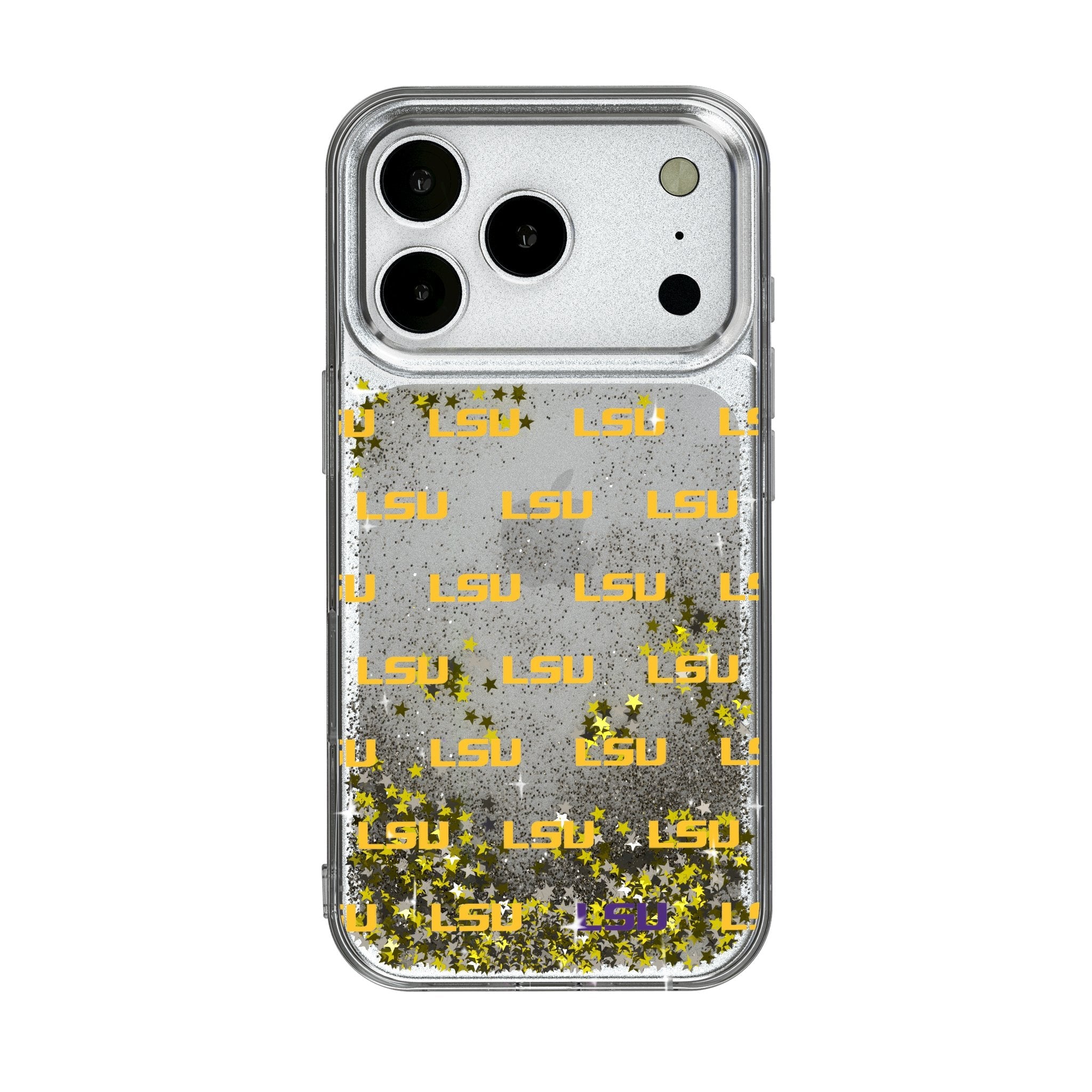 Louisiana State University Tigers Fashion Pattern Glitter Phone Case for Apple iPhone 17 Series