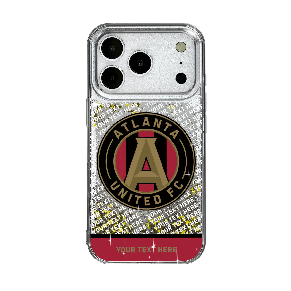 Atlanta United FC Personalized EndZone Plus Glitter Phone Case for Apple iPhone 17 Series 1