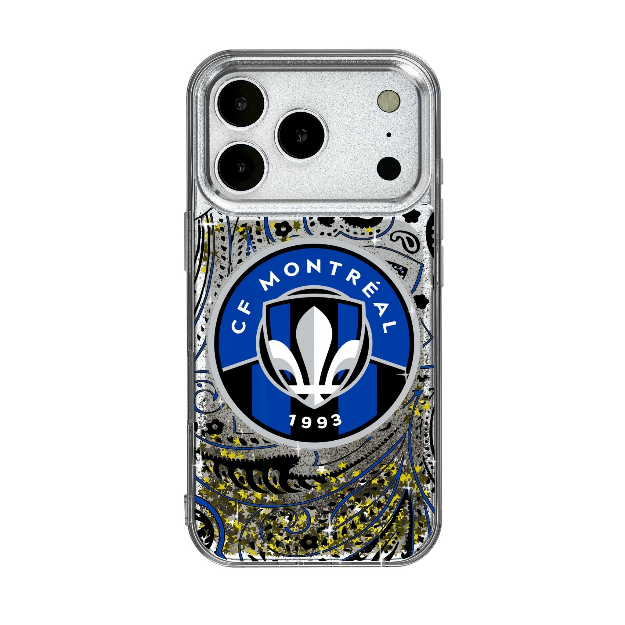 CF Montreal Paisley Glitter Phone Case for Apple iPhone 17 Series