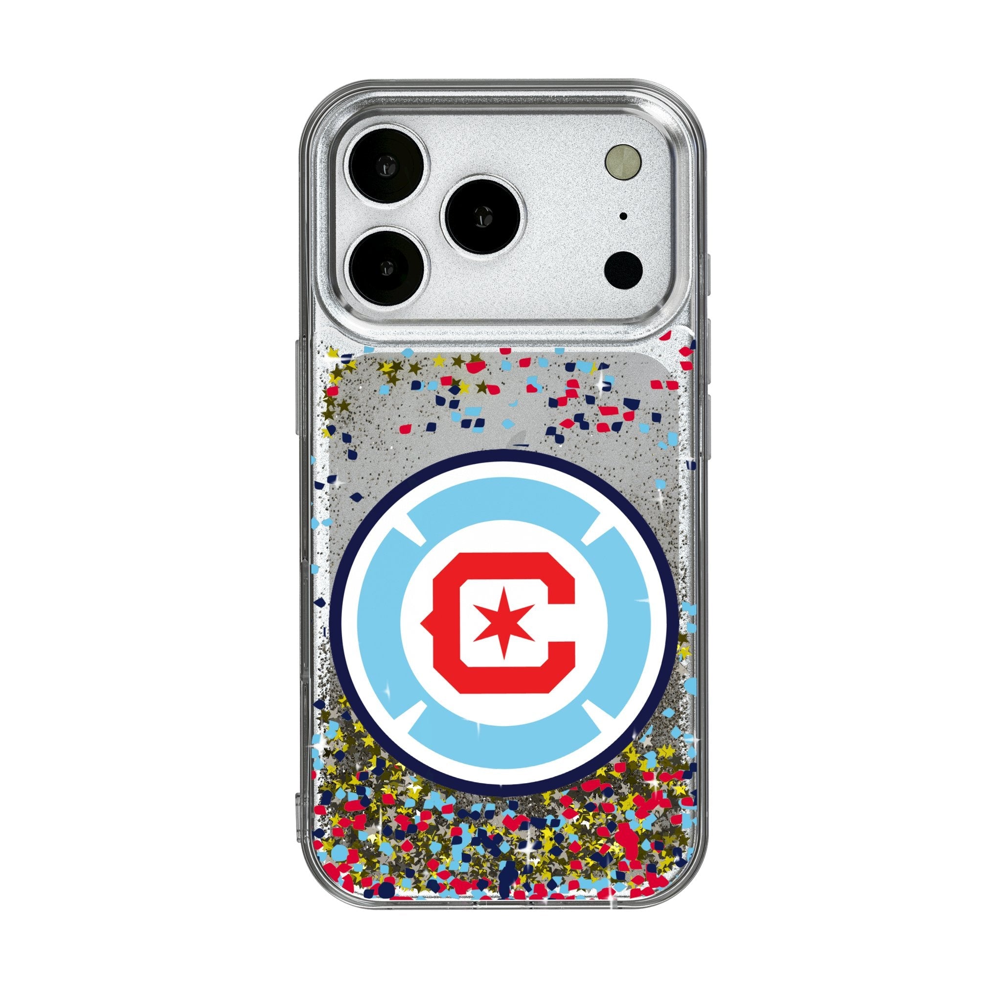 Chicago Fire Confetti Glitter Phone Case for Apple iPhone 17 Series