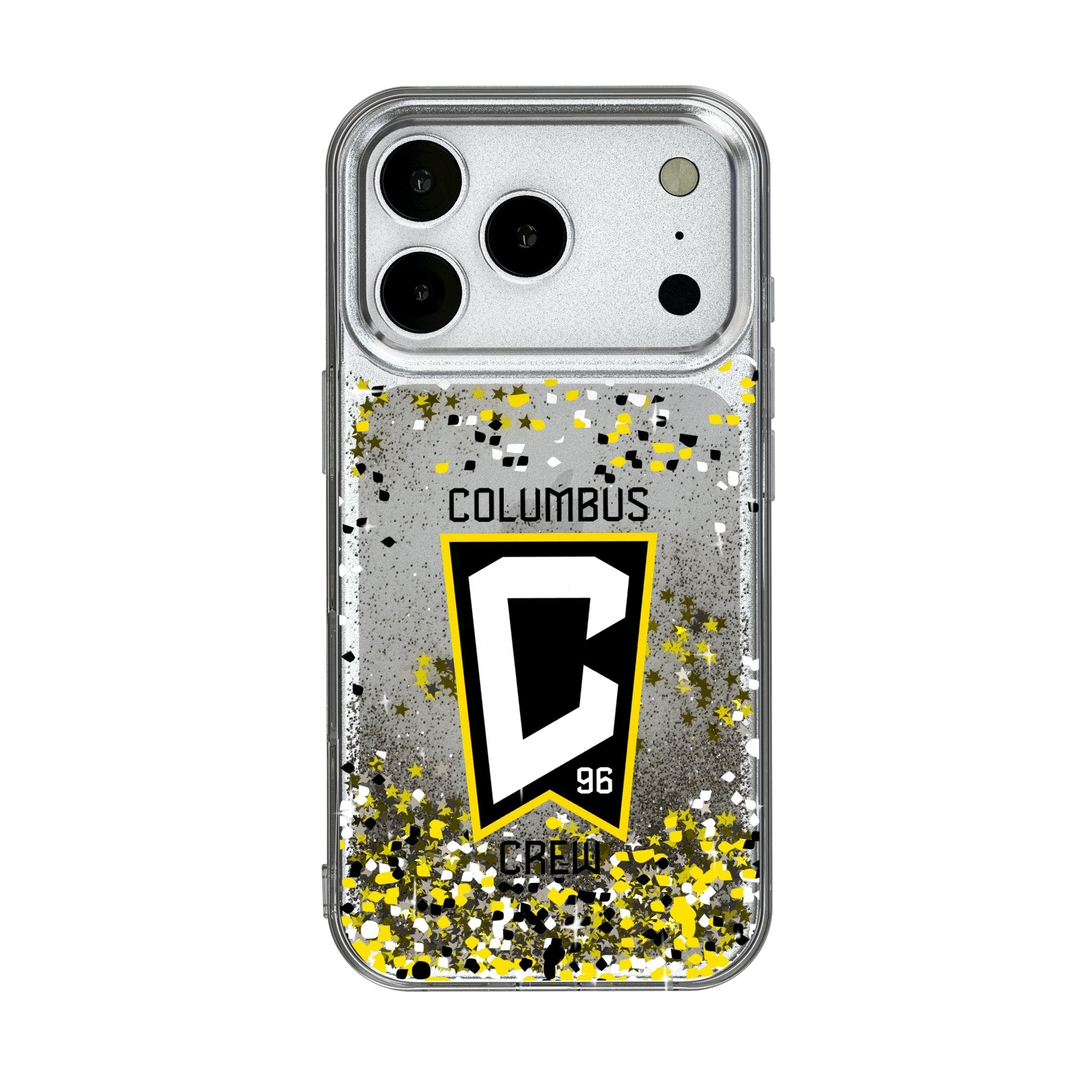 Columbus Crew Confetti Glitter Phone Case for Apple iPhone 17 Series 1