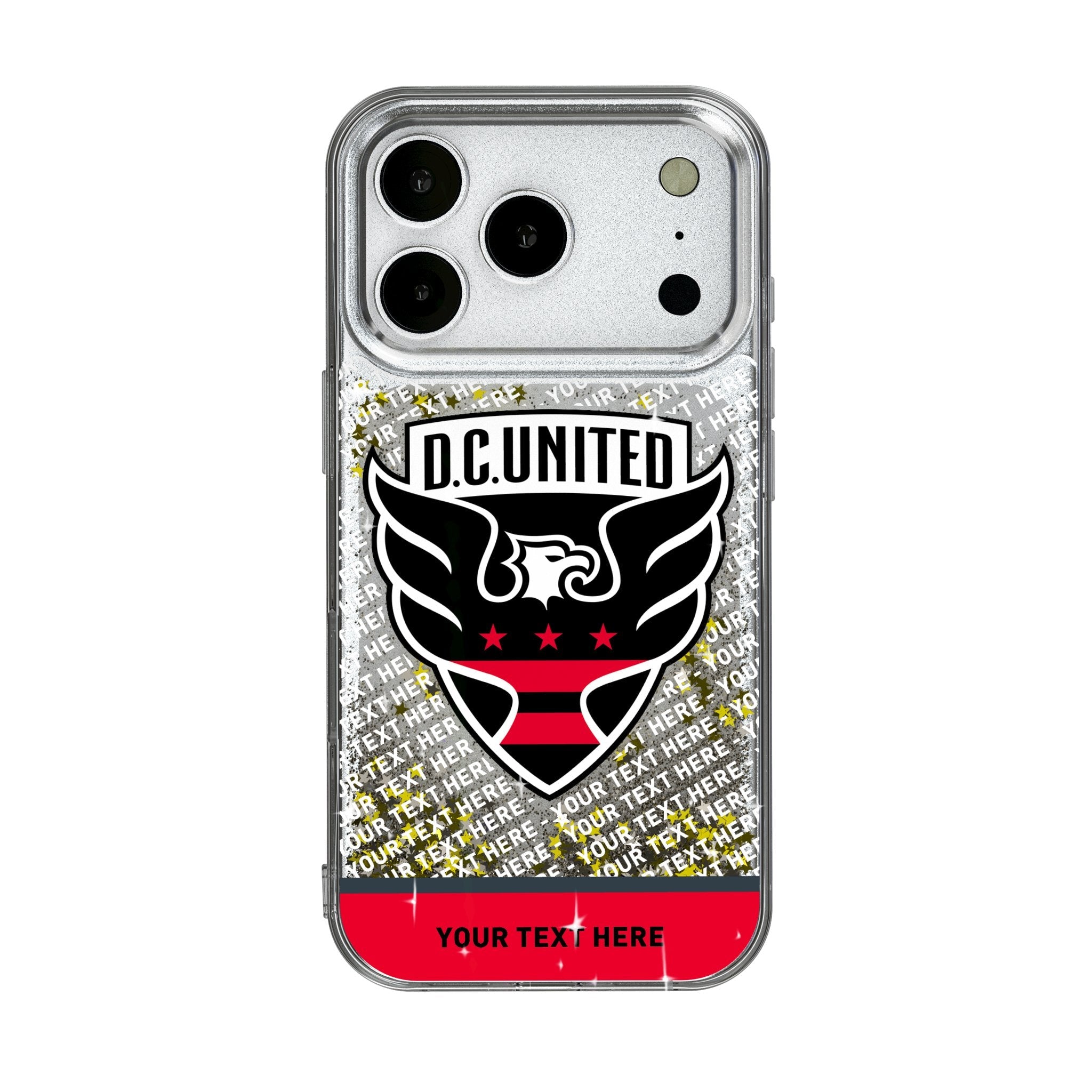 DC United Personalized EndZone Plus Glitter Phone Case for Apple iPhone 17 Series