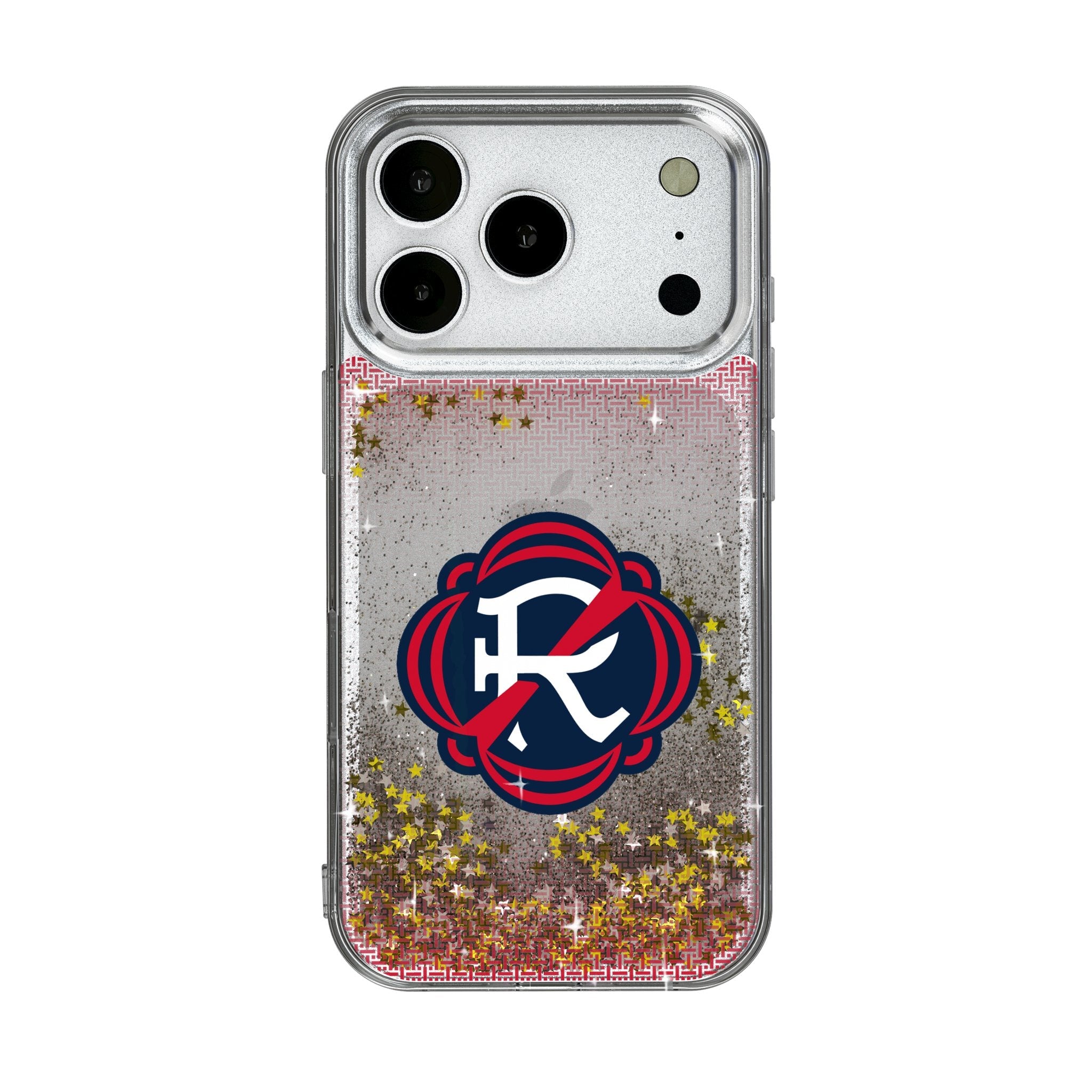 New England Revolution Linen Glitter Phone Case for Apple iPhone 17 Series