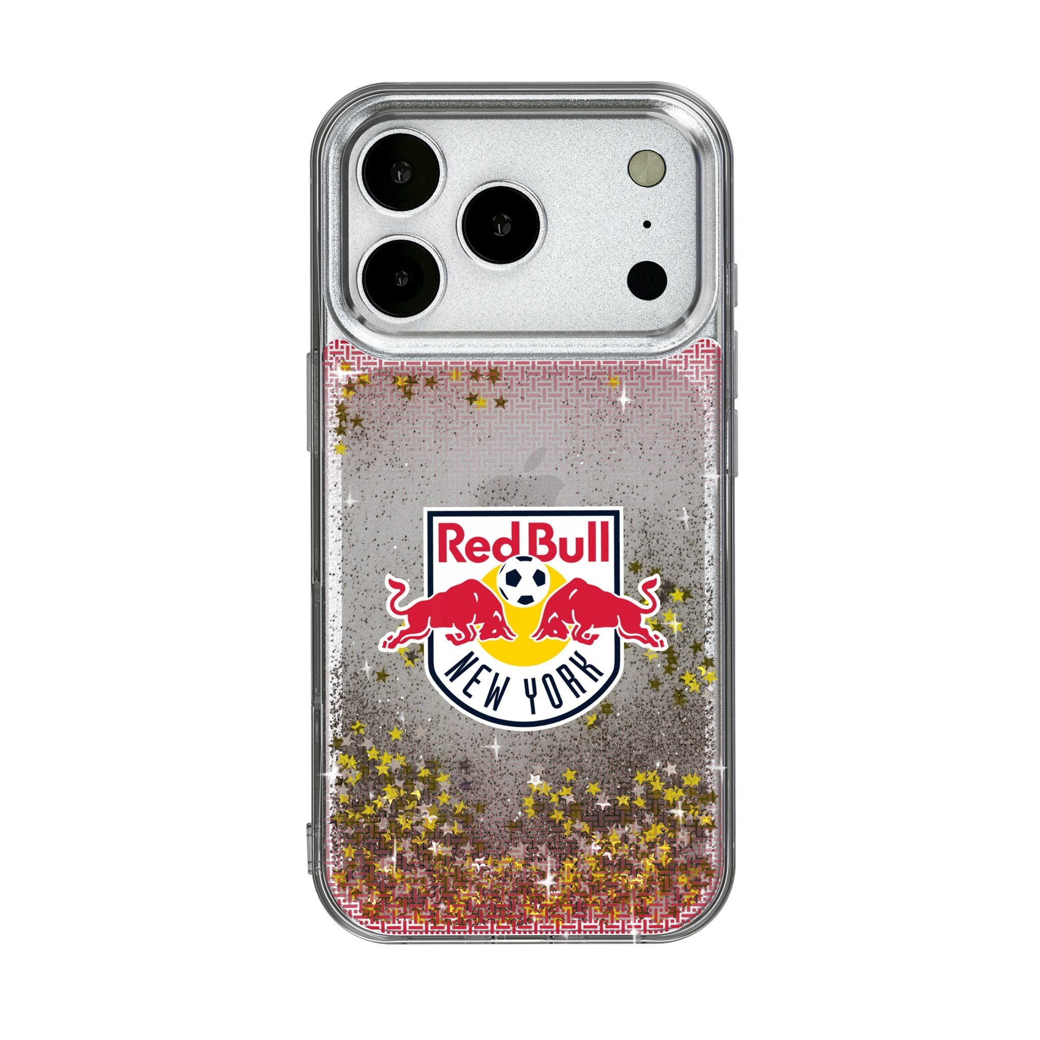 New York Red Bulls Linen Glitter Phone Case for Apple iPhone 17 Series