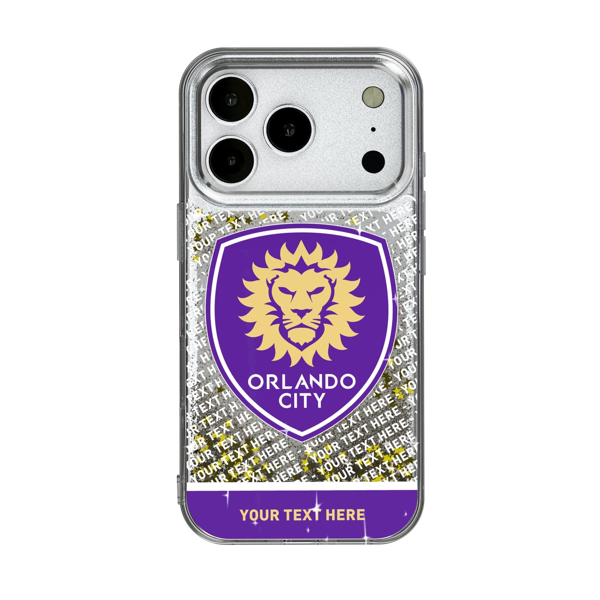 Orlando City Soccer Club Personalized EndZone Plus Glitter Phone Case for Apple iPhone 17 Series 1