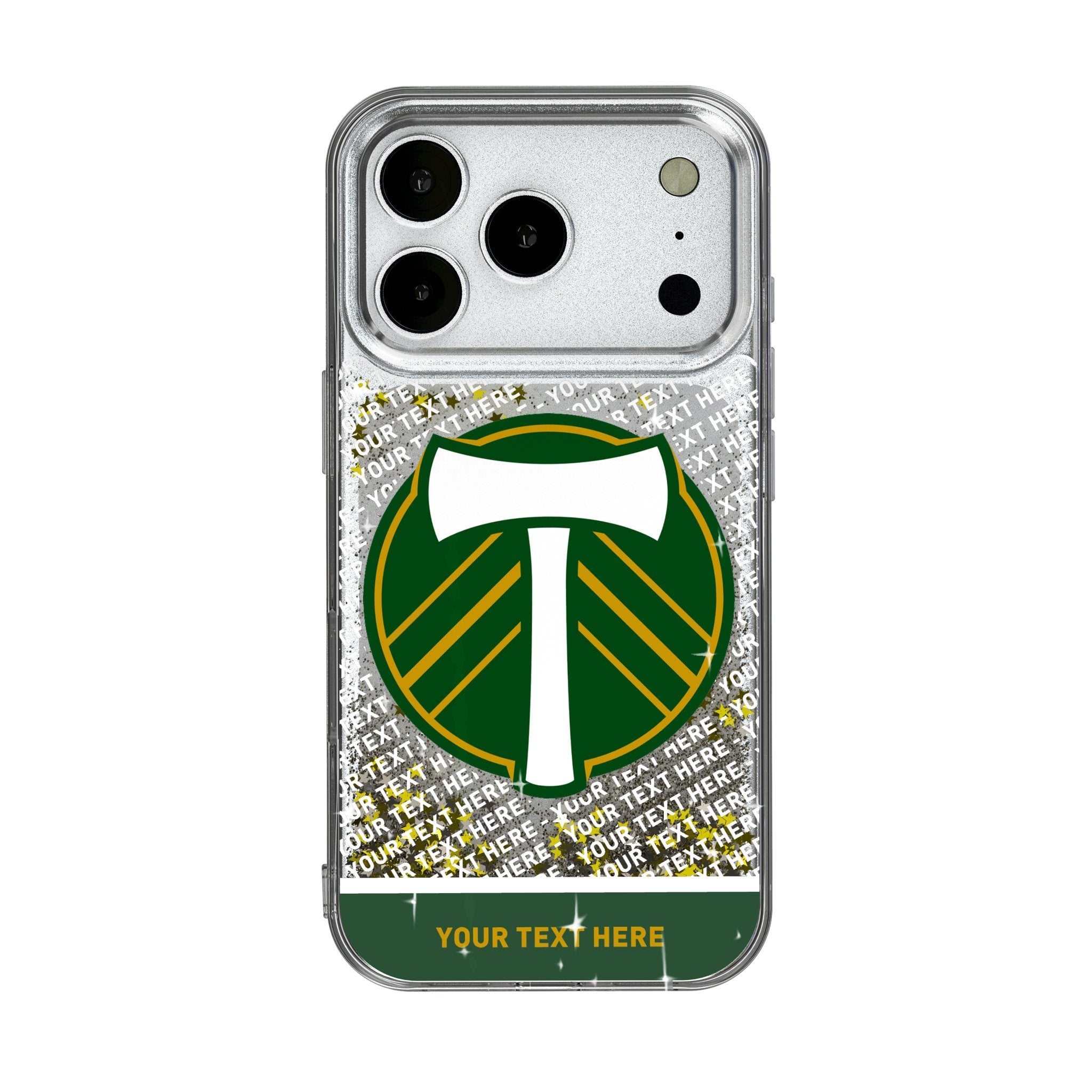 Portland Timbers Personalized EndZone Plus Glitter Phone Case for Apple iPhone 17 Series 1