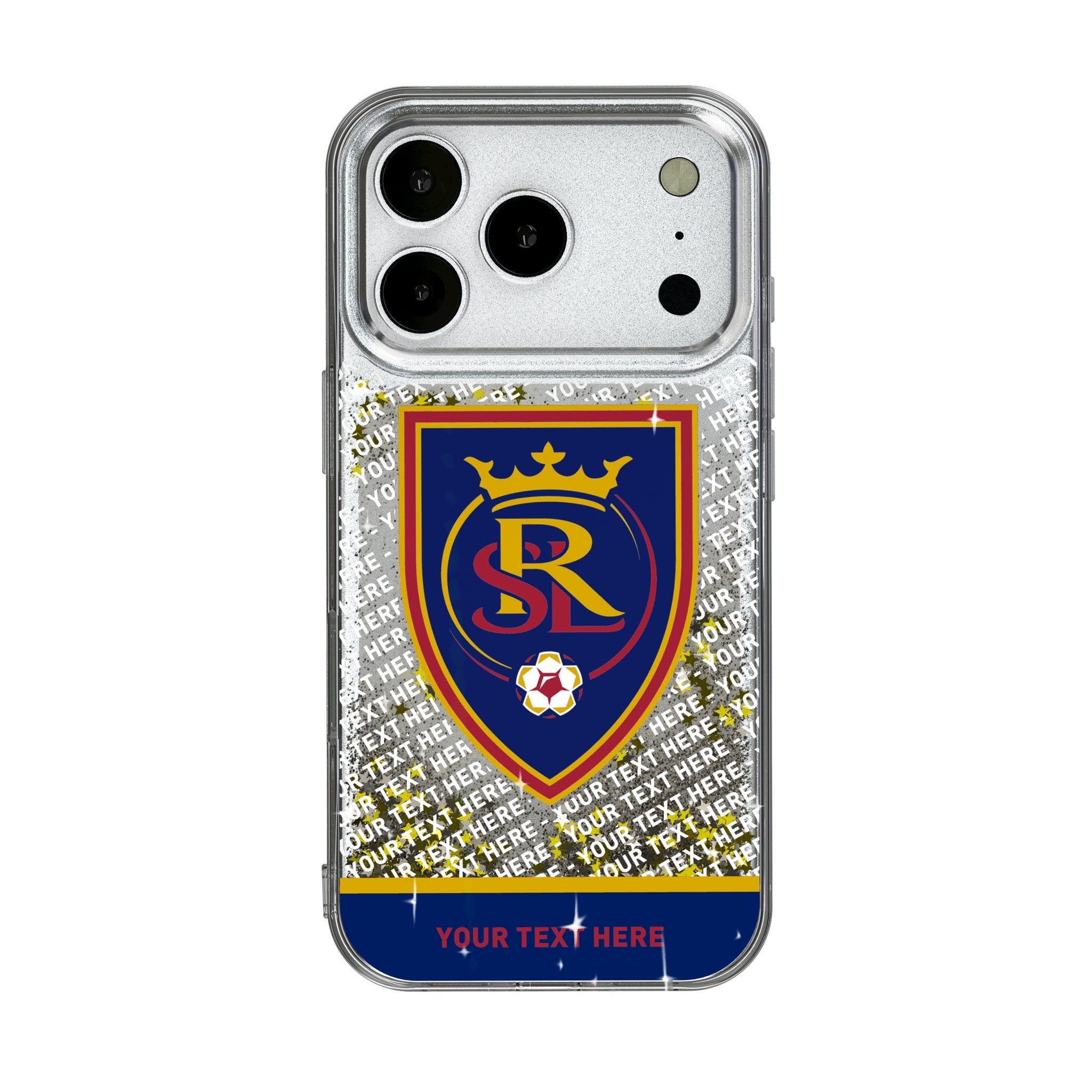 Real Salt Lake Personalized EndZone Plus Glitter Phone Case for Apple iPhone 17 Series