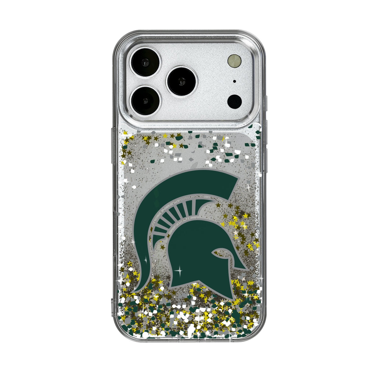 Michigan State University Spartans Confetti Glitter Phone Case for Apple iPhone 17 Series