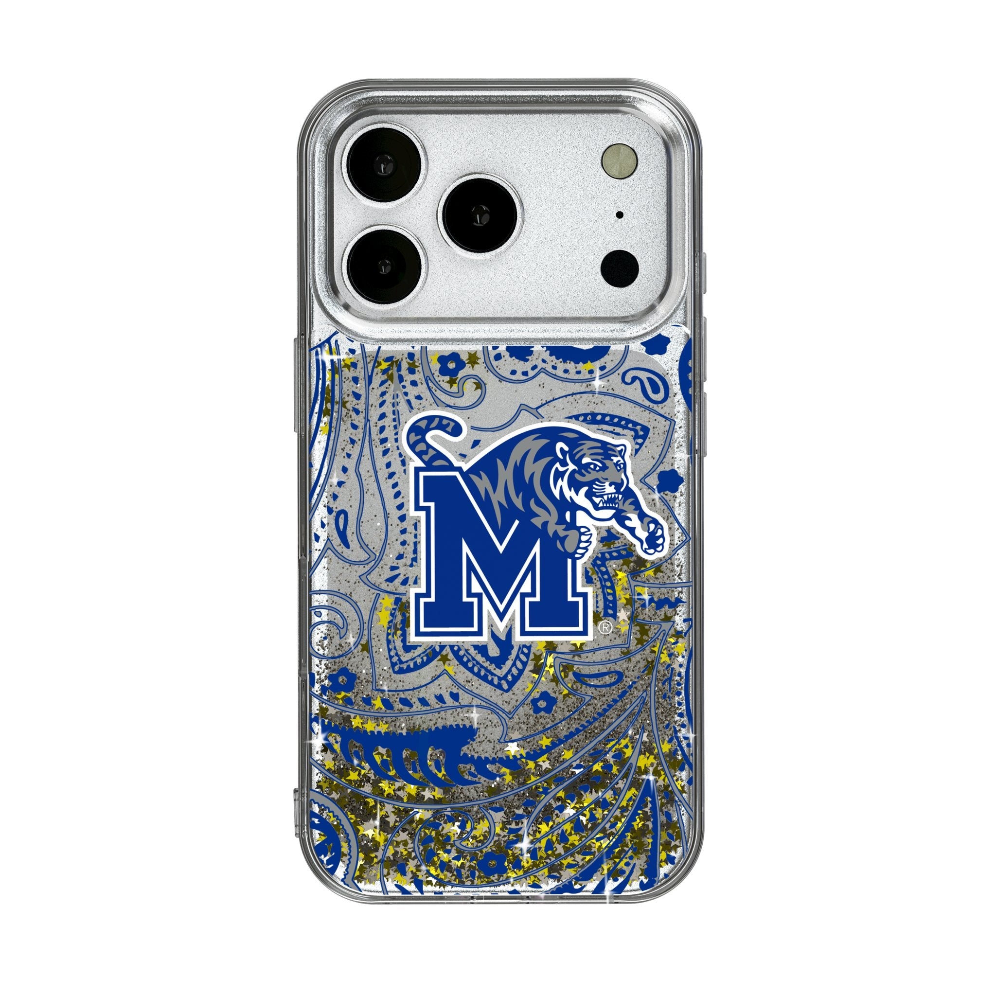 University of Memphis Tigers Paisley Glitter Phone Case for Apple iPhone 17 Series