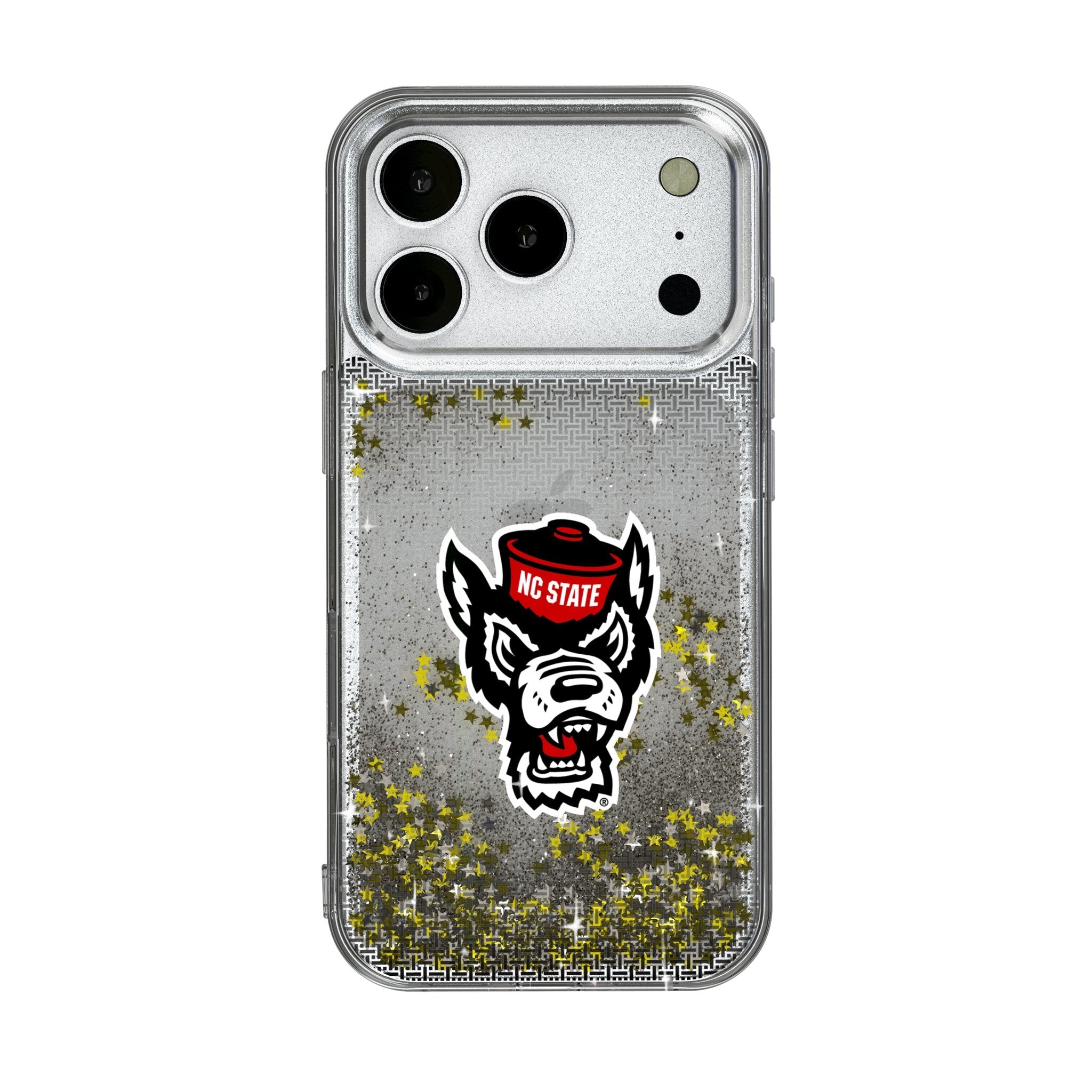 North Carolina State University Wolfpack Linen Glitter Phone Case for Apple iPhone 17 Series