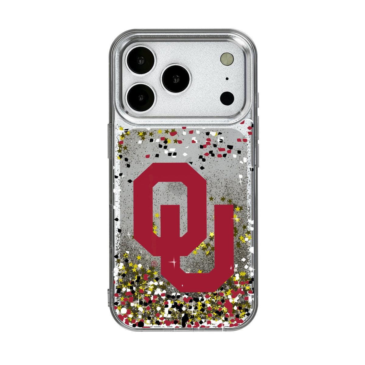 University of Oklahoma Sooners Confetti Glitter Phone Case for Apple iPhone 17 Series