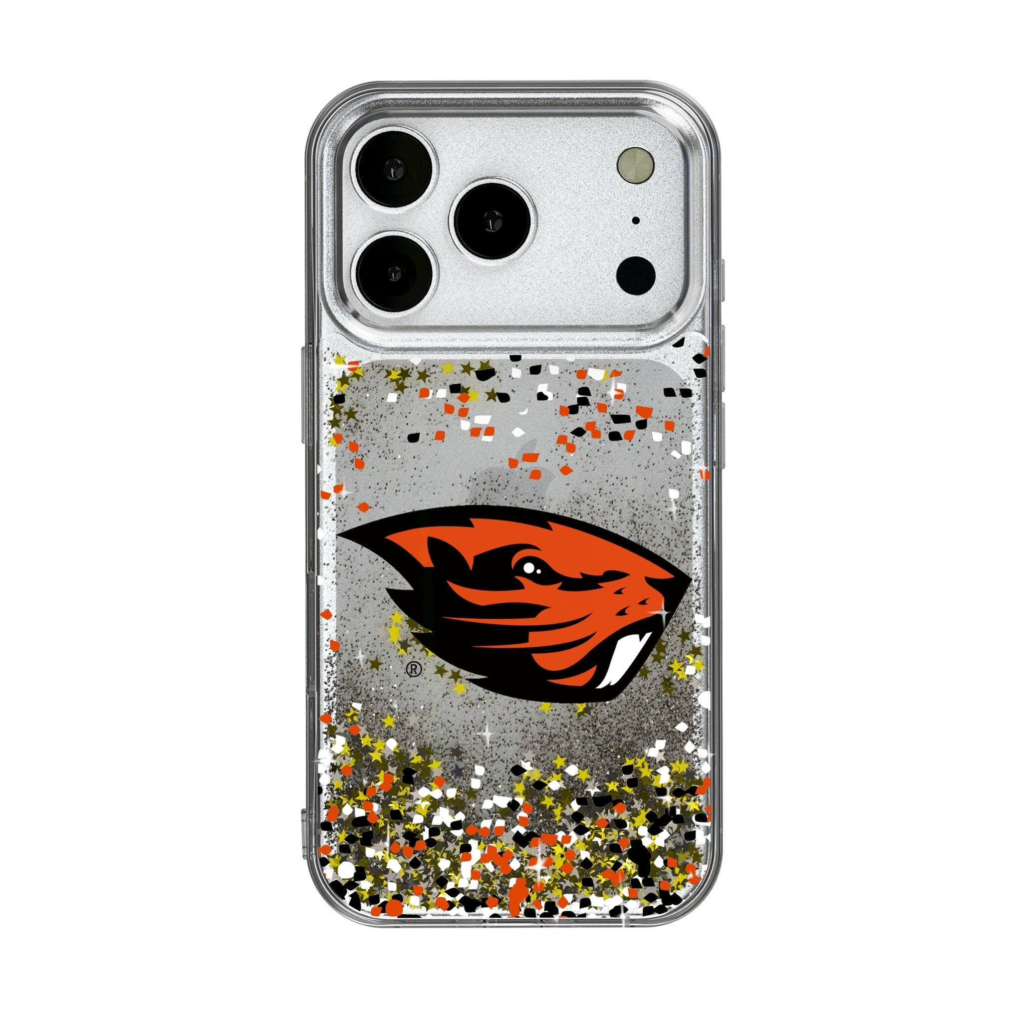 Oregon State University Beavers Confetti Glitter Phone Case for Apple iPhone 17 Series 1