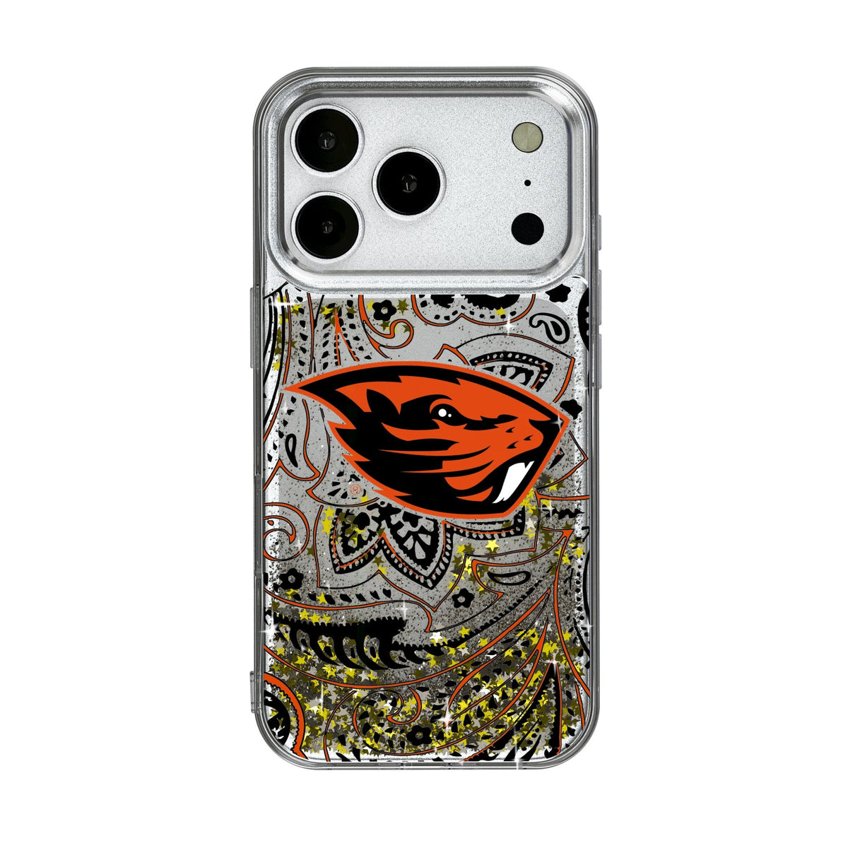 Oregon State University Beavers Paisley Glitter Phone Case for Apple iPhone 17 Series 1