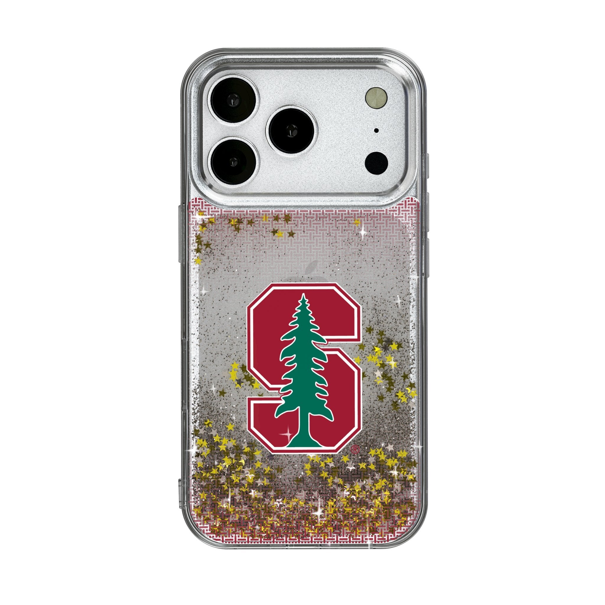 Stanford University Cardinal Linen Glitter Phone Case for Apple iPhone 17 Series 1