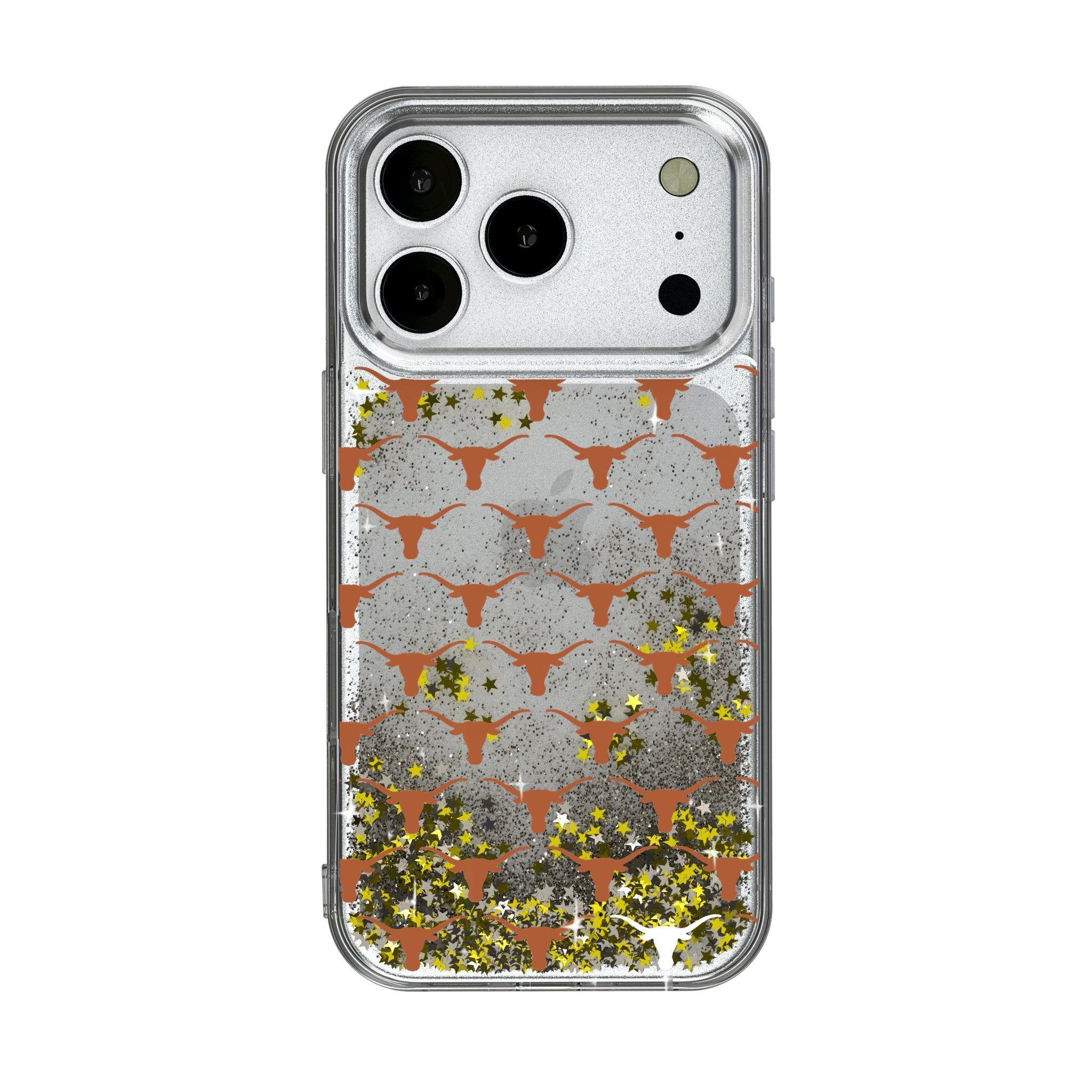 University of Texas Longhorns Fashion Pattern Glitter Phone Case for Apple iPhone 17 Series 1