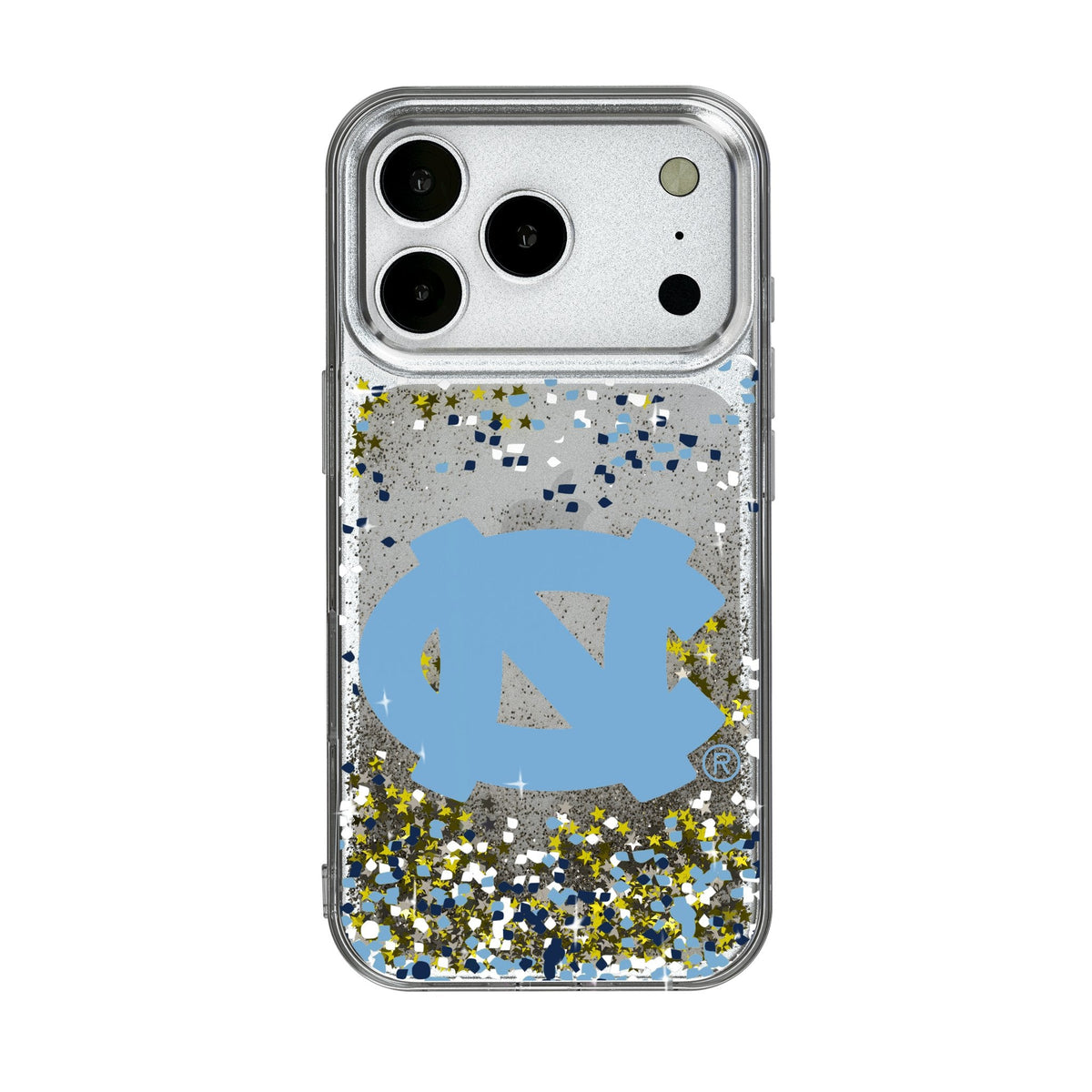 University of North Carolina Tar Heels Confetti Glitter Phone Case for Apple iPhone 17 Series 1