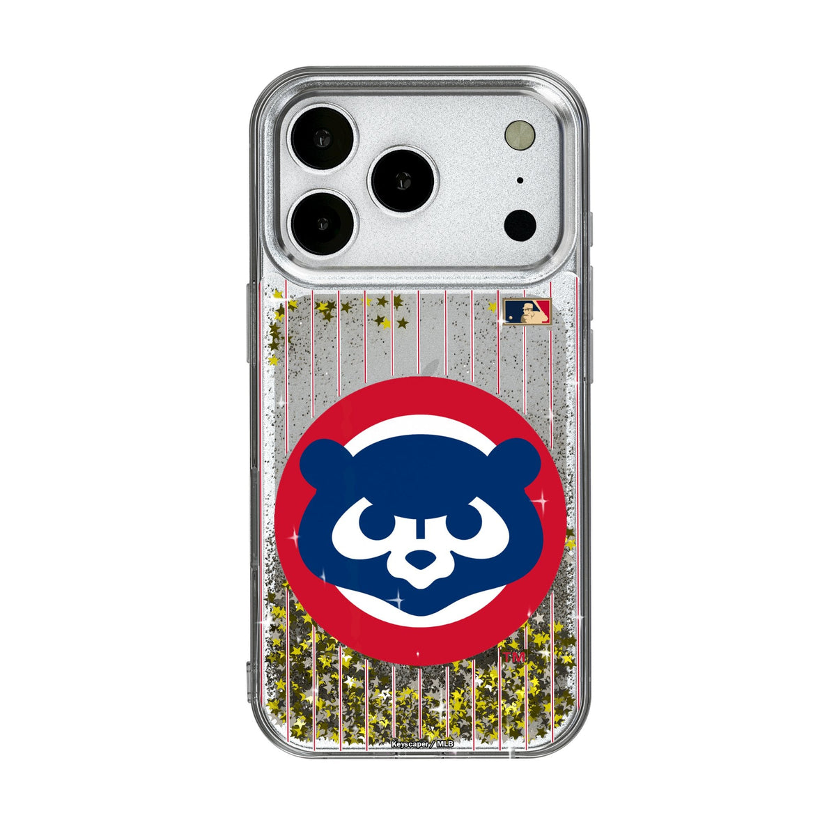 Chicago Cubs Home 1979-1993 - Cooperstown Collection Pinstripe Glitter Phone Case for Apple iPhone 17 Series 1