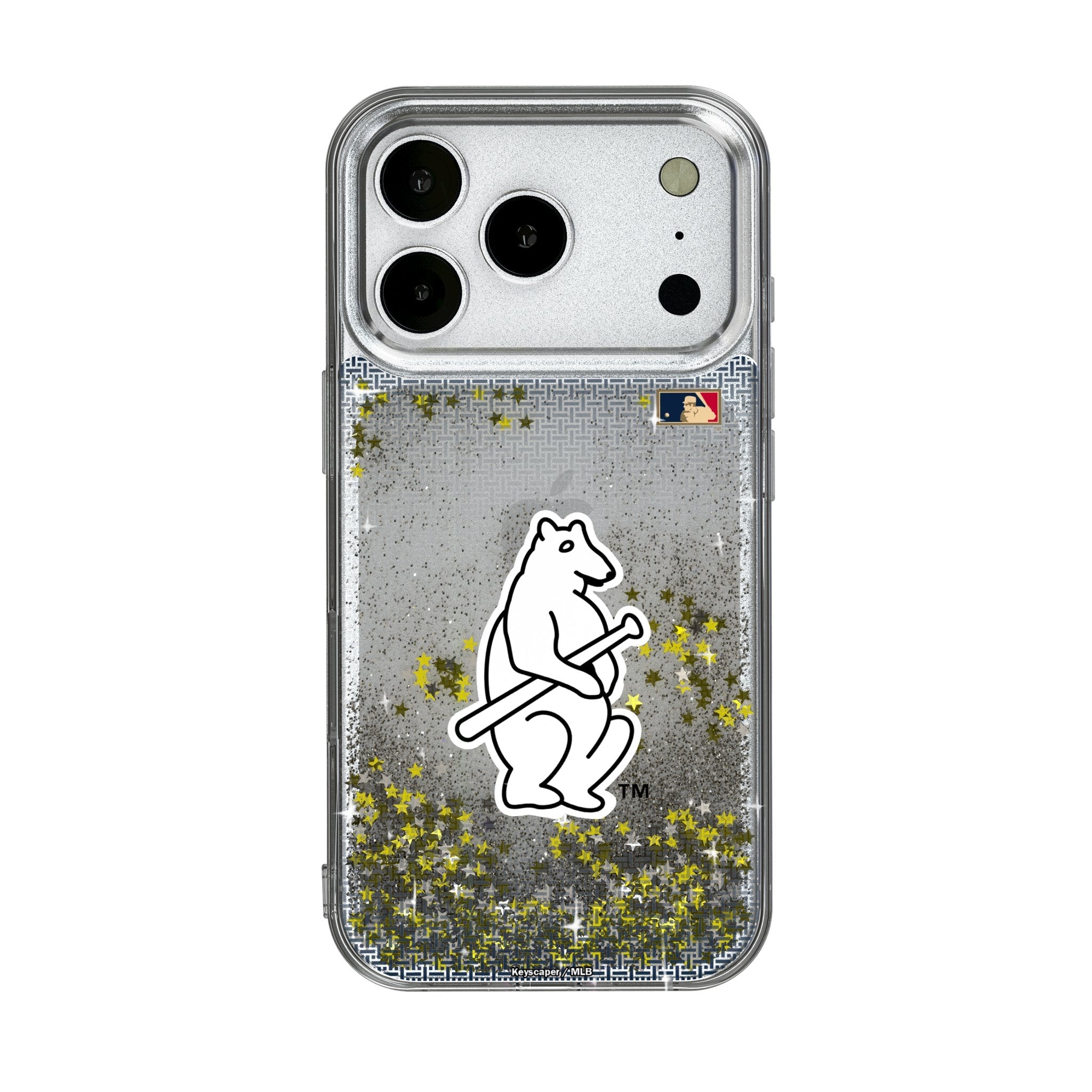 Chicago Cubs 1914 - Cooperstown Collection Linen Glitter Phone Case for Apple iPhone 17 Series 1