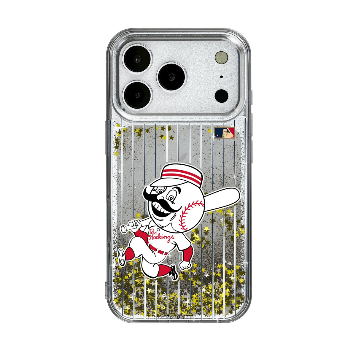 Cincinnati Reds 1953-1967 - Cooperstown Collection Pinstripe Glitter Phone Case for Apple iPhone 17 Series