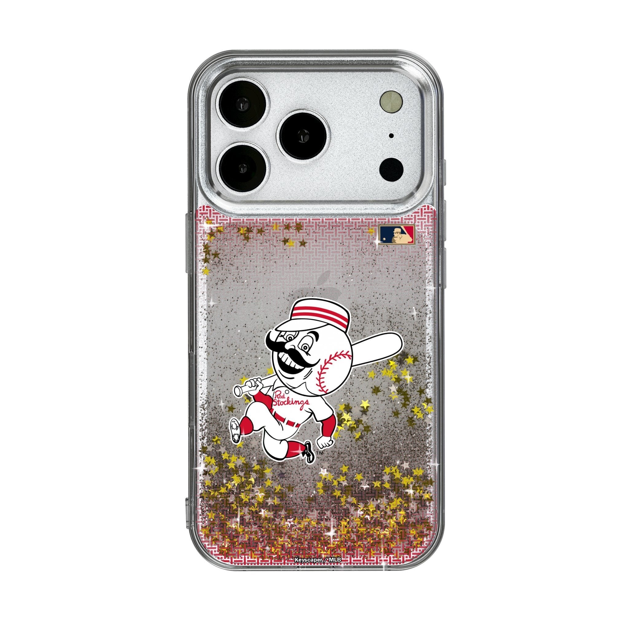 Cincinnati Reds 1953-1967 - Cooperstown Collection Linen Glitter Phone Case for Apple iPhone 17 Series 1
