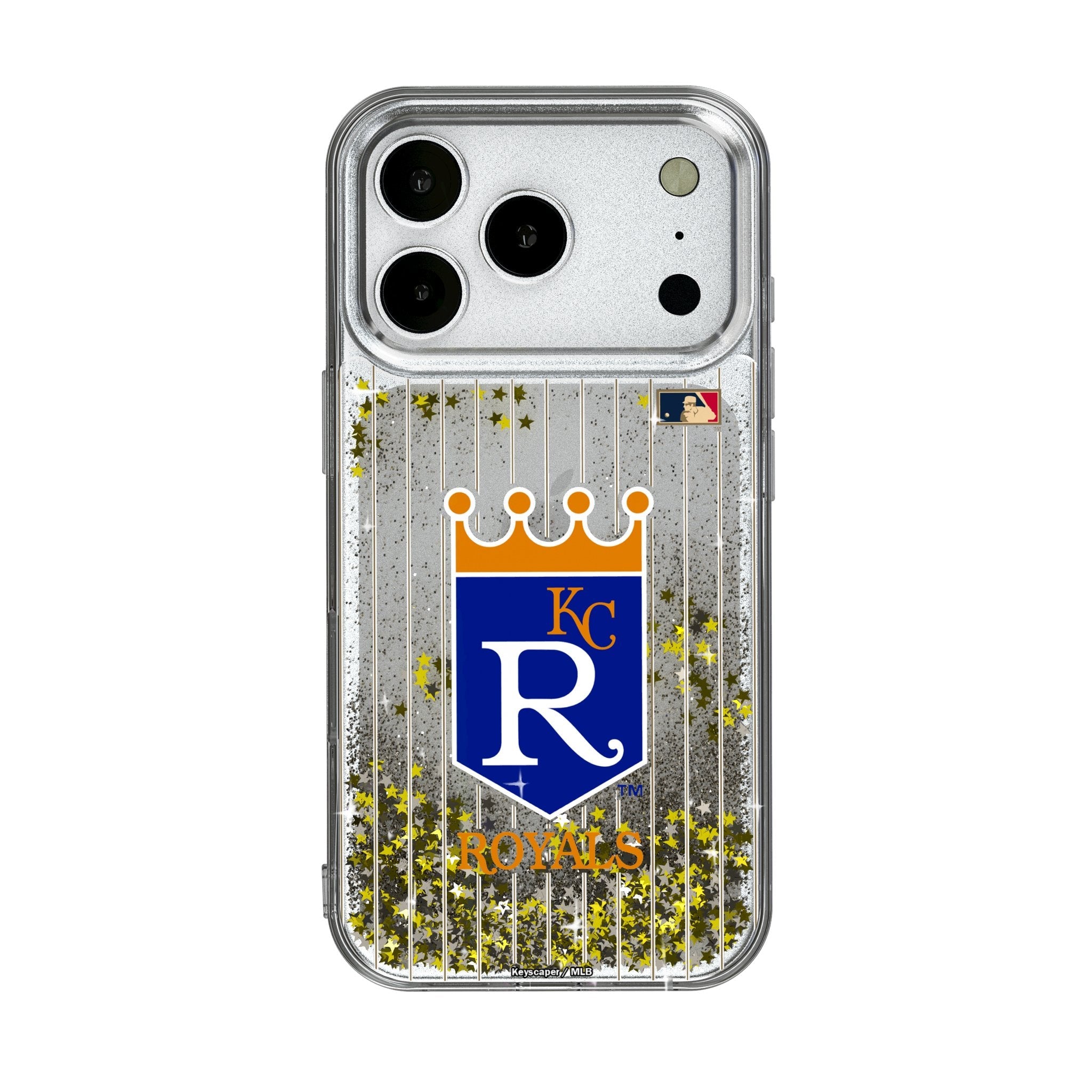 Kansas City Royals 1969-1978 - Cooperstown Collection Pinstripe Glitter Phone Case for Apple iPhone 17 Series