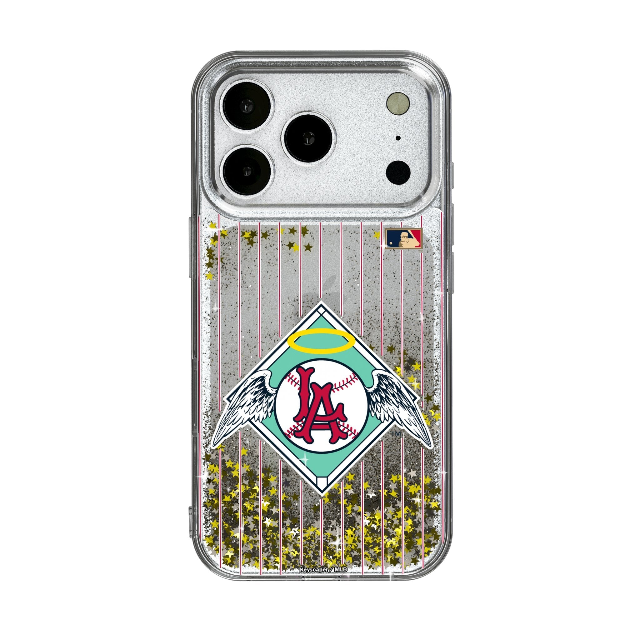 LA Angels 1961-1965 - Cooperstown Collection Pinstripe Glitter Phone Case for Apple iPhone 17 Series 1