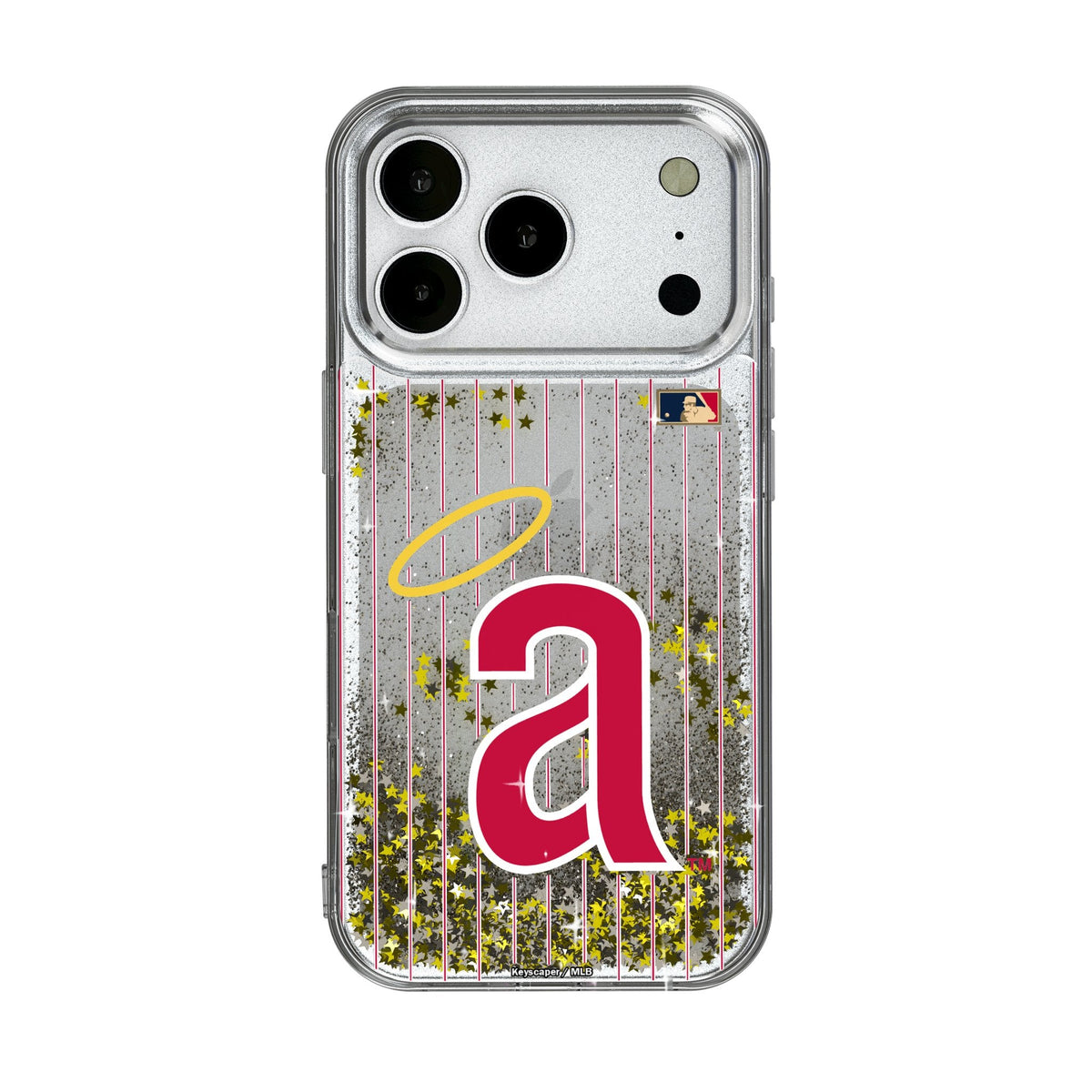 LA Angels 1971 - Cooperstown Collection Pinstripe Glitter Phone Case for Apple iPhone 17 Series