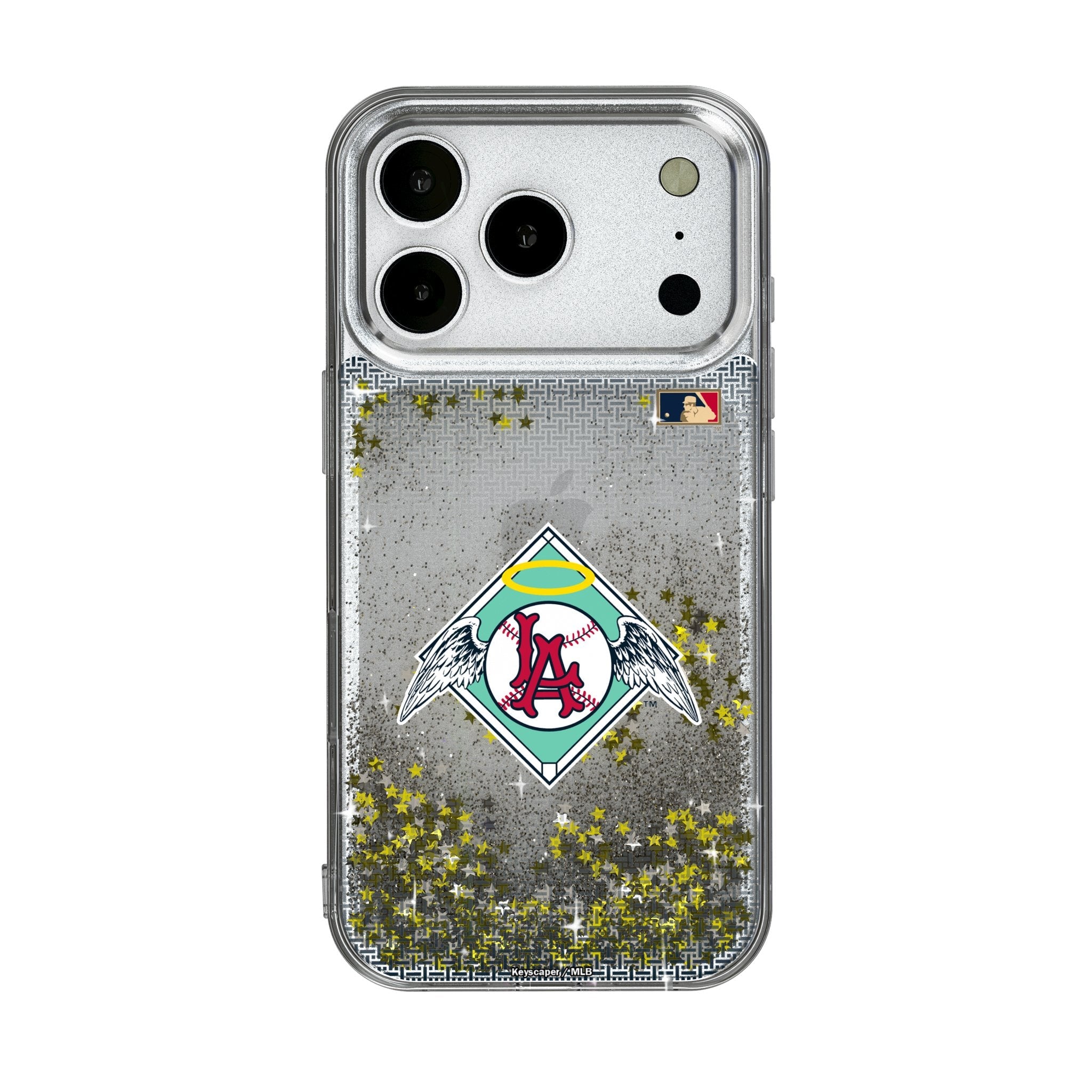 LA Angels 1961-1965 - Cooperstown Collection Linen Glitter Phone Case for Apple iPhone 17 Series