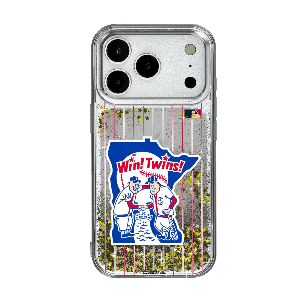 Minnesota Twins 1976-1986 - Cooperstown Collection Pinstripe Glitter Phone Case for Apple iPhone 17 Series