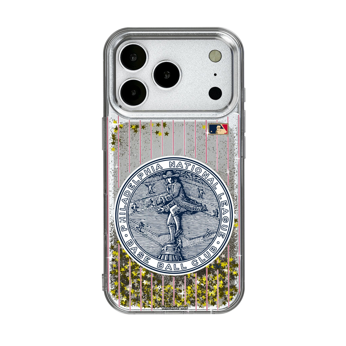 Philadelphia Phillies 1915-1943 - Cooperstown Collection Pinstripe Glitter Phone Case for Apple iPhone 17 Series
